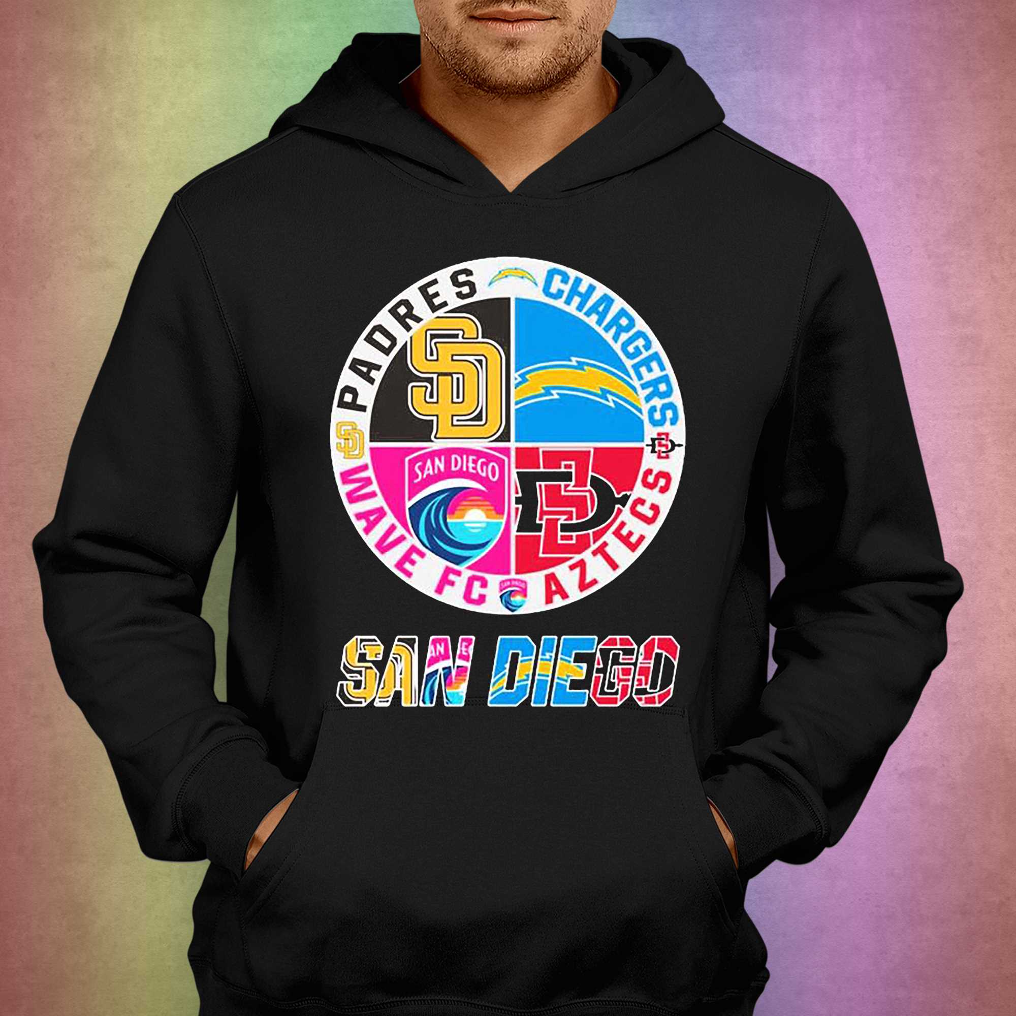 San Diego Chargers Aztecs Wave FC Padres logo 2023 shirt, hoodie