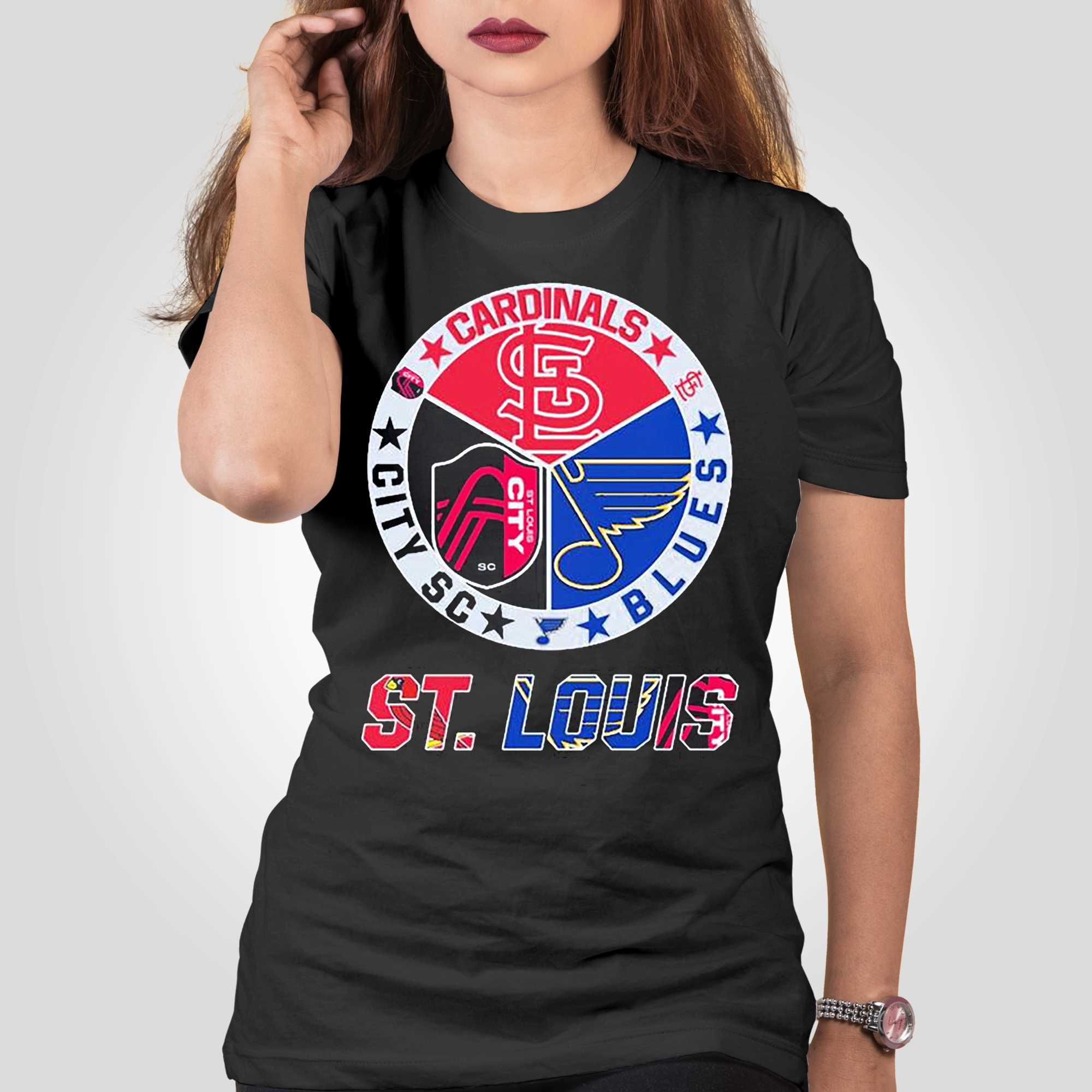 st louis cardinals and st louis blues shirt