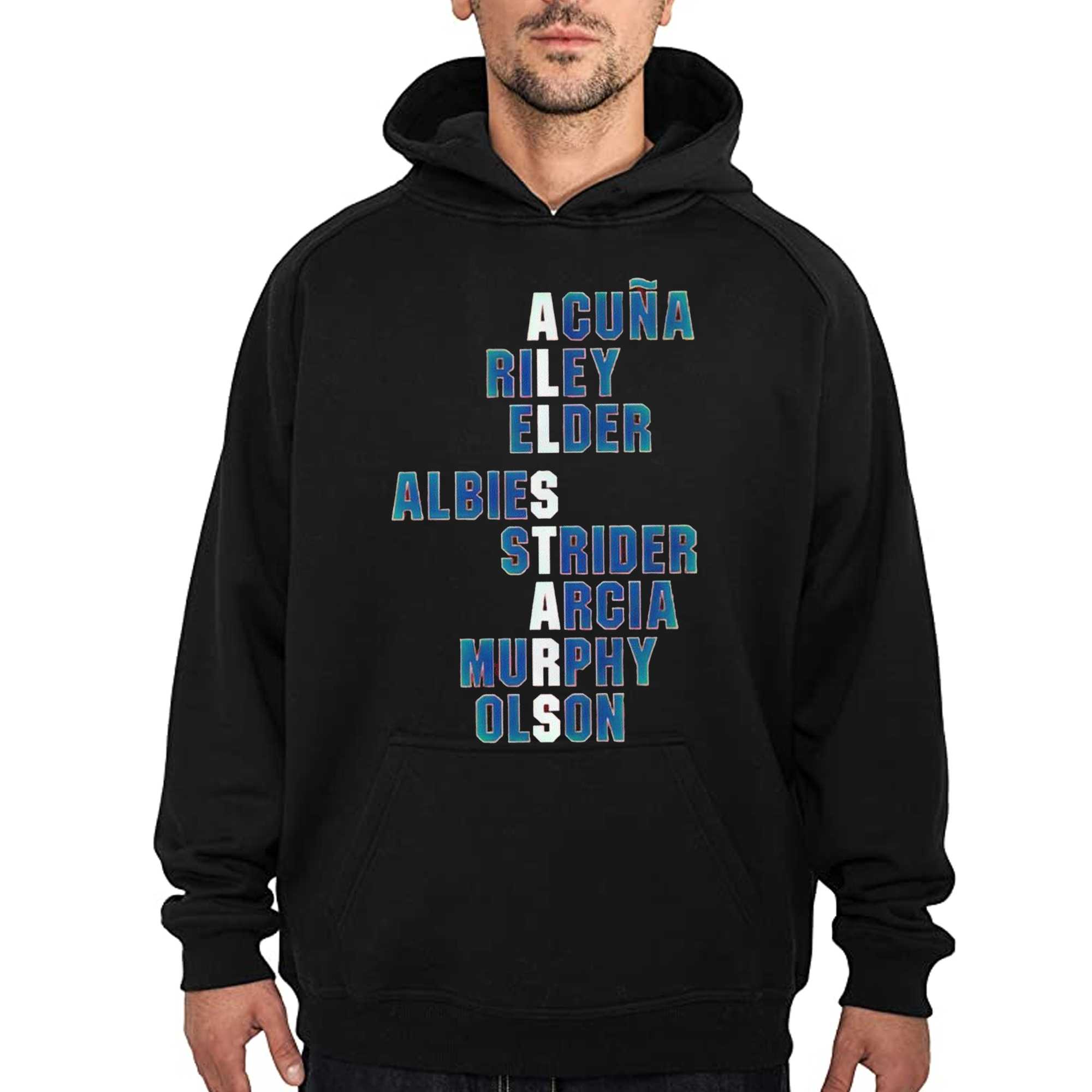 Atlanta All-stars Acuna Jr Austin Riley Bryce Elder Ozzie Albies Spencer  Strider Mlb Shirt - Shibtee Clothing