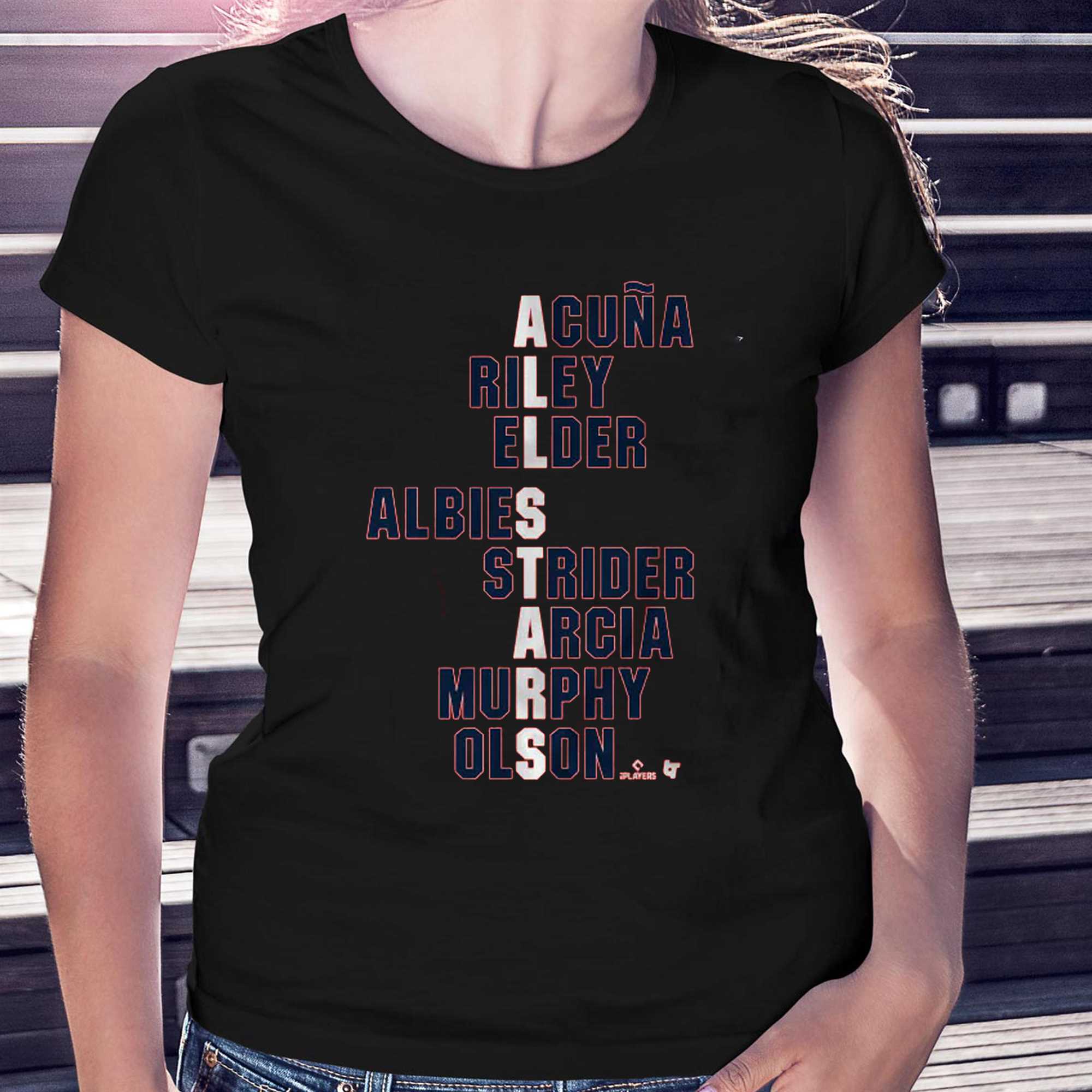 Ozzie Albies Atlanta Text T-shirt - Shibtee Clothing