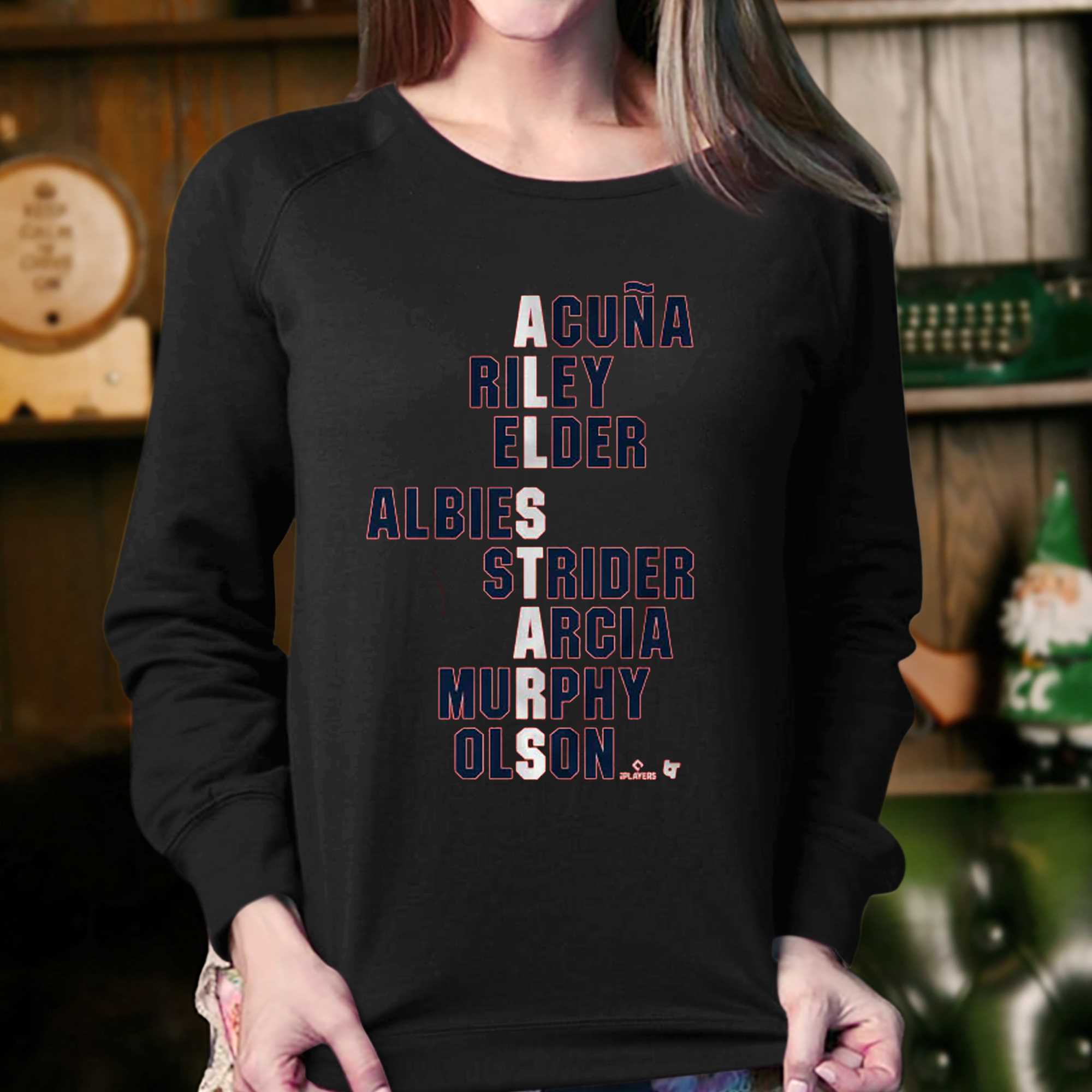 Atlanta All-stars Acuna Riley Elder Albies Strider Arcia Murphy Olson Shirt  - Shibtee Clothing