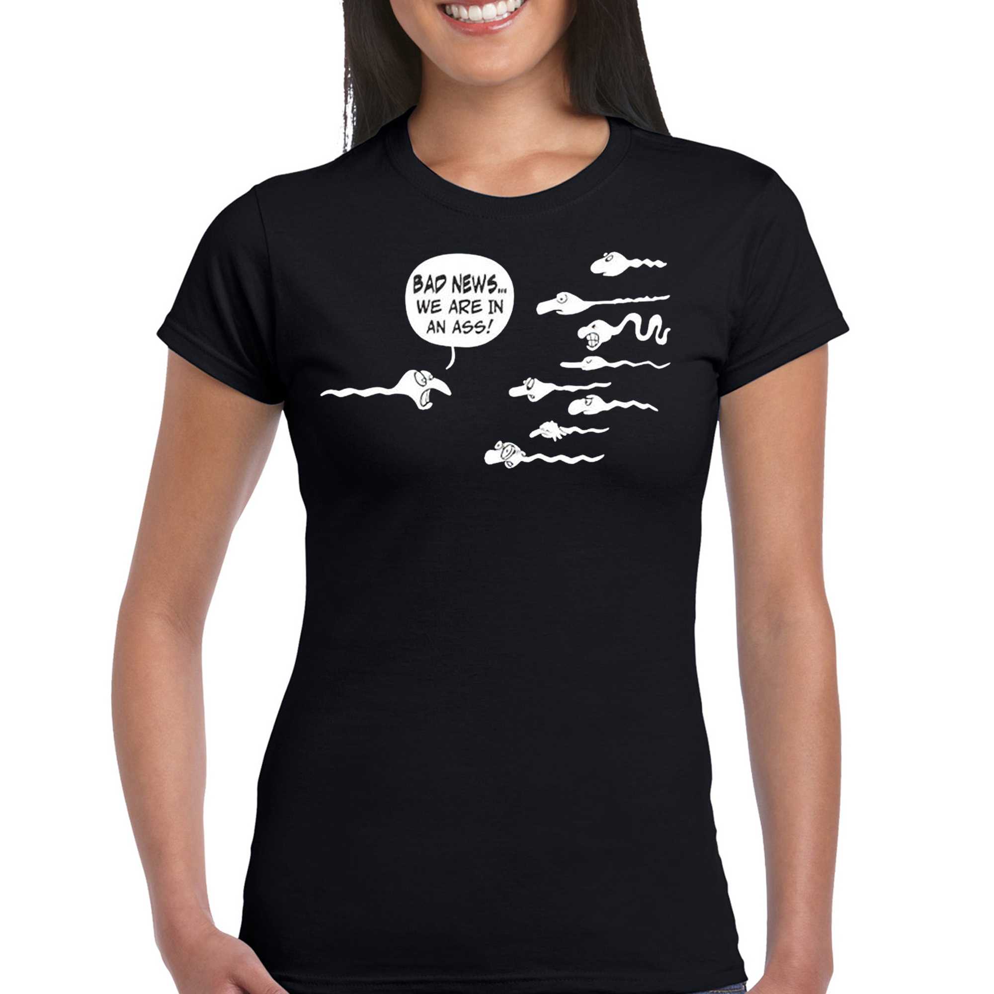 Get Bad News We Are In An Ass Sperm Fun Shirt For Free Shipping • Custom  Xmas Gift
