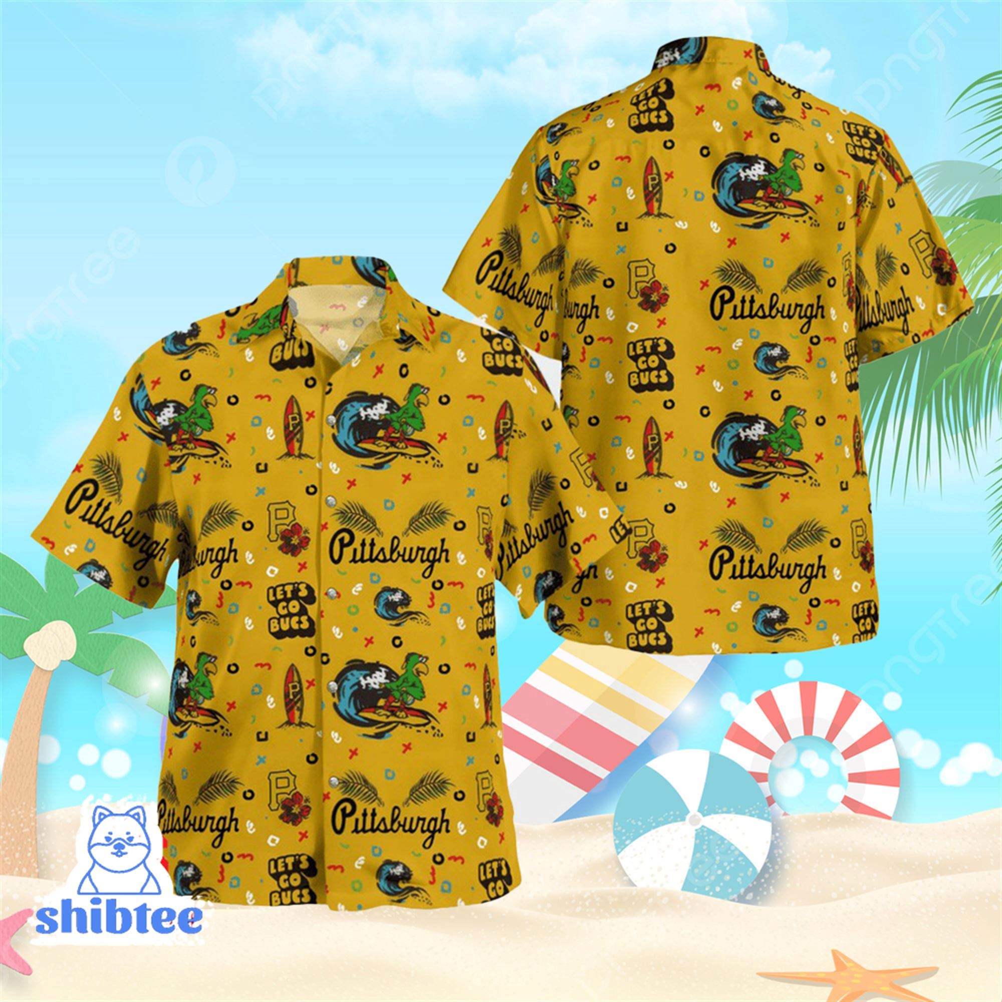 Pittsburgh Pirates Hawaiian Shirt Giveaway Pirates Hawaiian Shirt Night  2023 Pirate Hawaiian Shorts Set - Laughinks