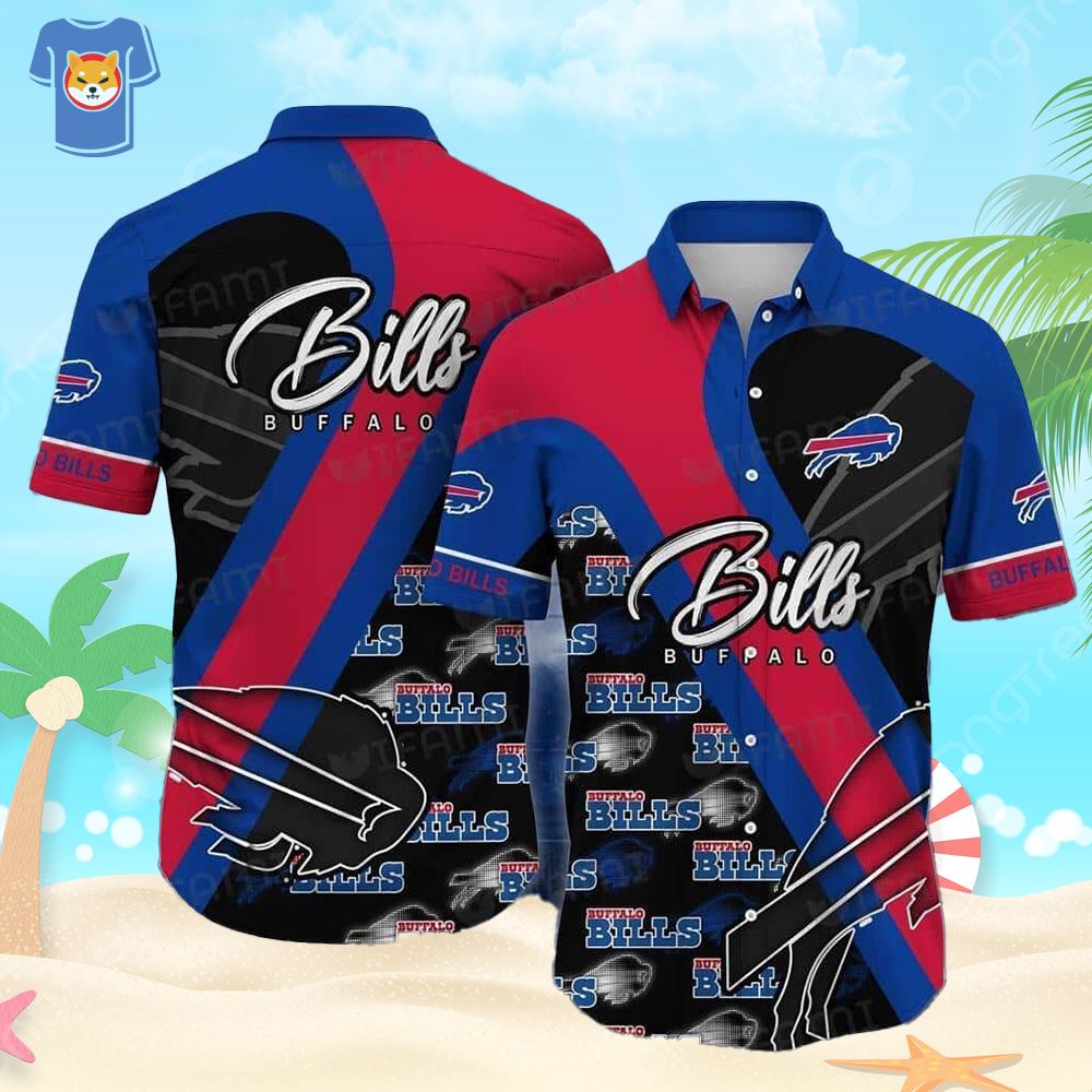 Nfl Buffalo Bills Flower Tropical American Flag Trendy Hawaiian