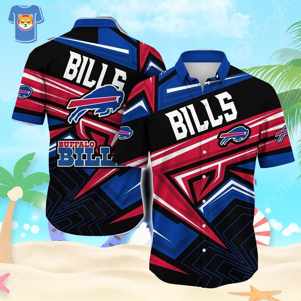 Buffalo Bills Vintage Pattern Hawaiian Shirt For Fans - Shibtee