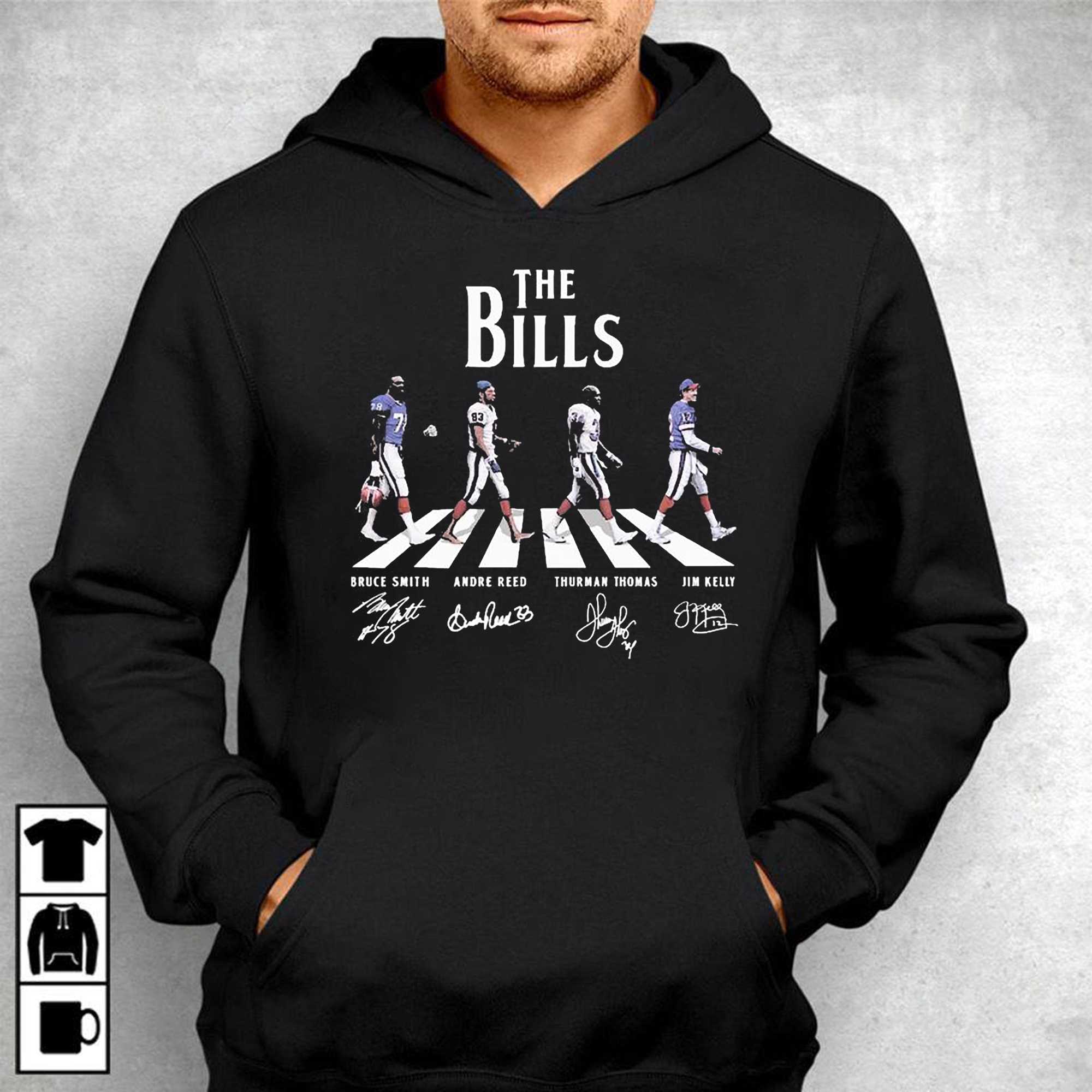 The Bills name players abbey road signatures t shirt, hoodie