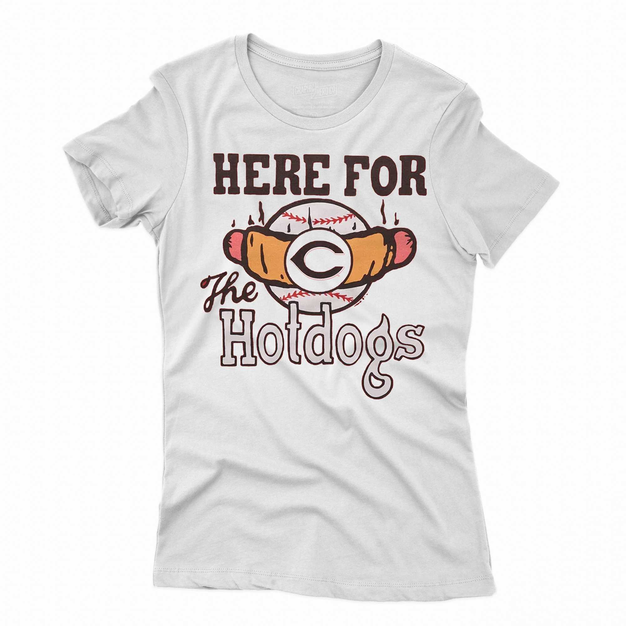 Cincinnati Reds Here For The Hotdogs Shirt - Shibtee Clothing