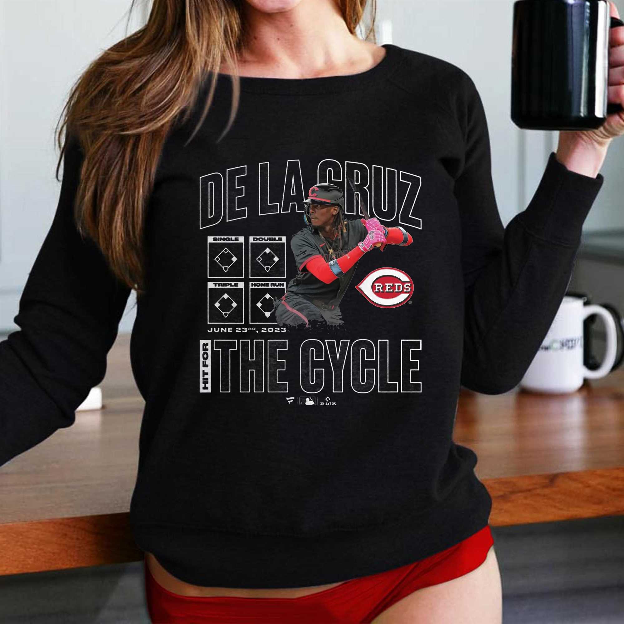 Elly De La Cruz Cincinnati Reds Fanatics Branded Cycle T-Shirt - Heather  Gray