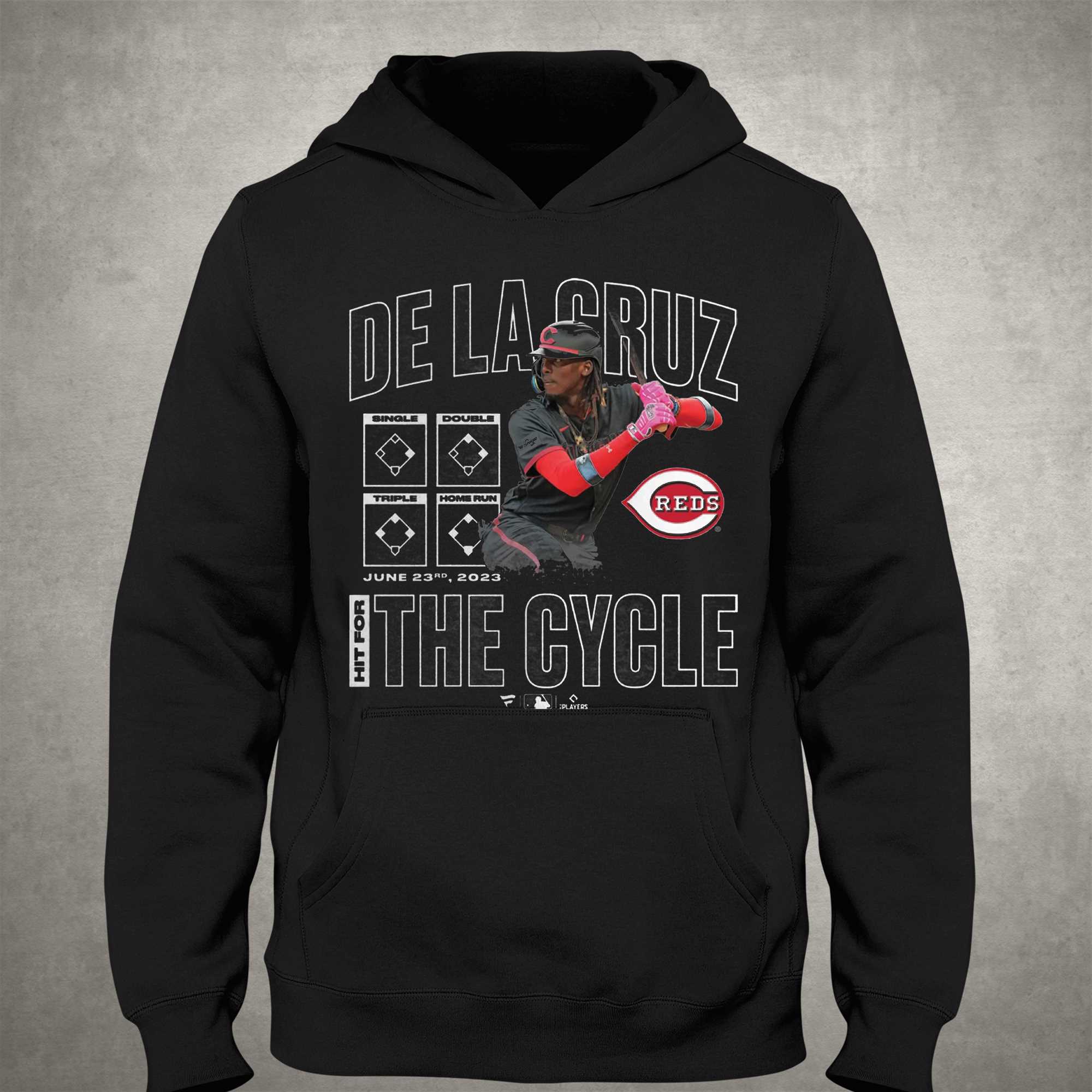 Official elly De La Cruz Cincinnati Reds Fanatics Branded Cycle T