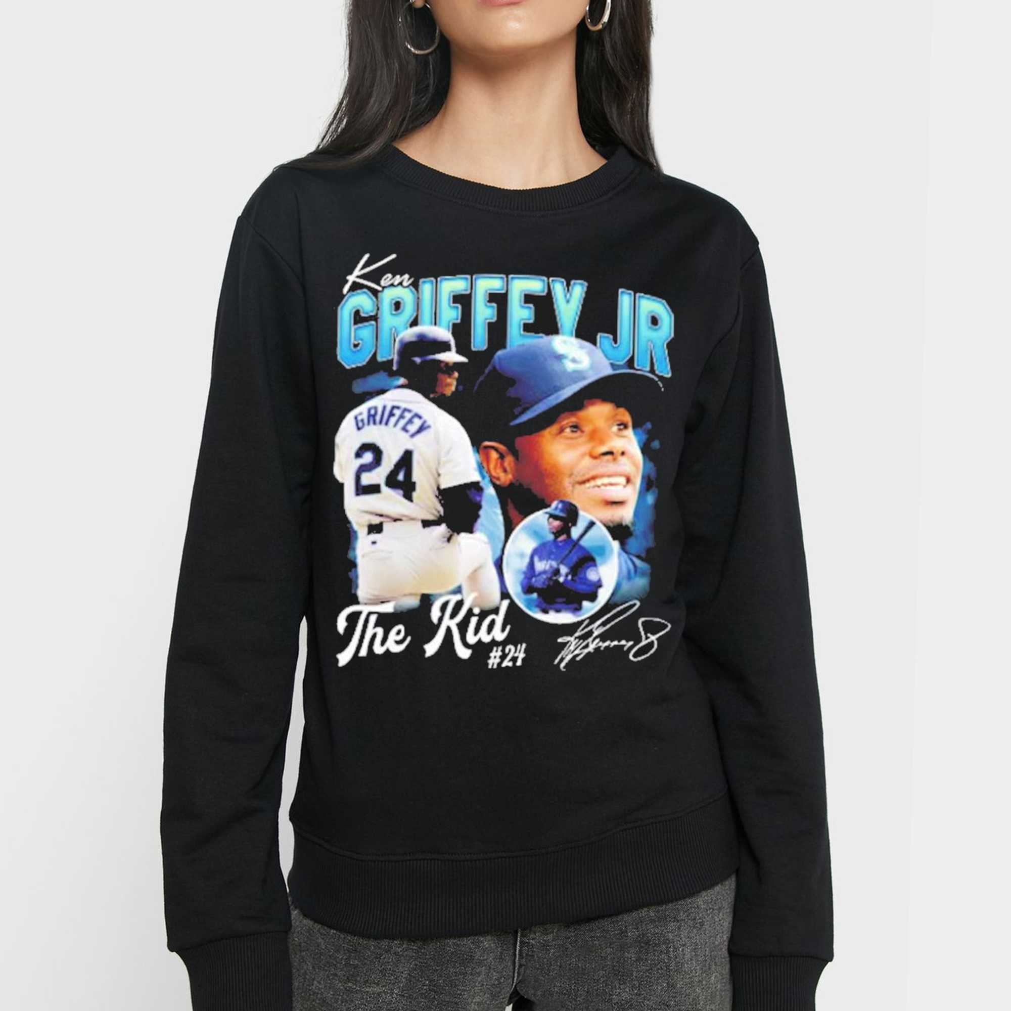 Ken Griffey Jr The Kid Basketball Legend Signature Vintage T-shirt -  Shibtee Clothing