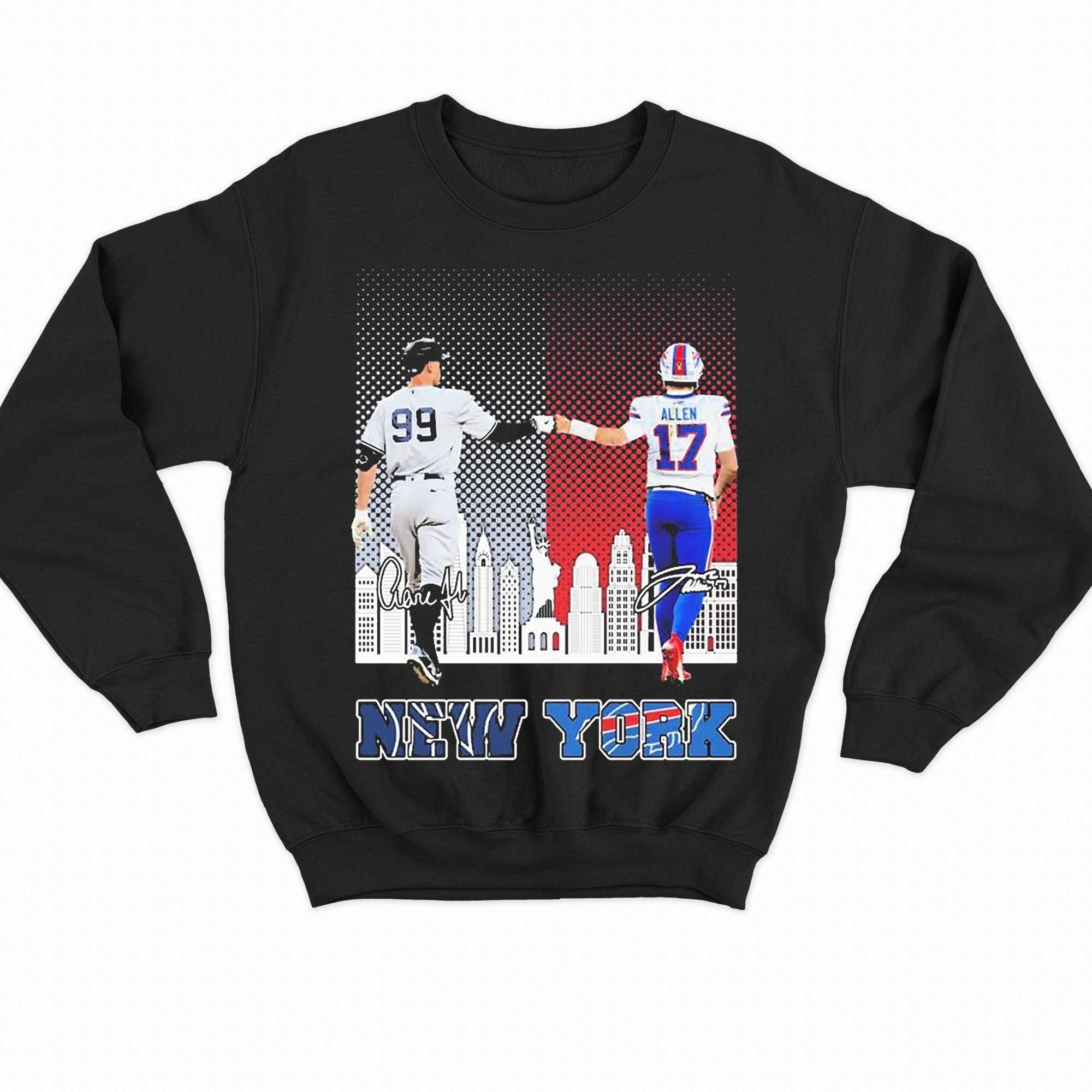 New York 2023 Aaron Judge And Josh Allen Signatures Shirt, hoodie