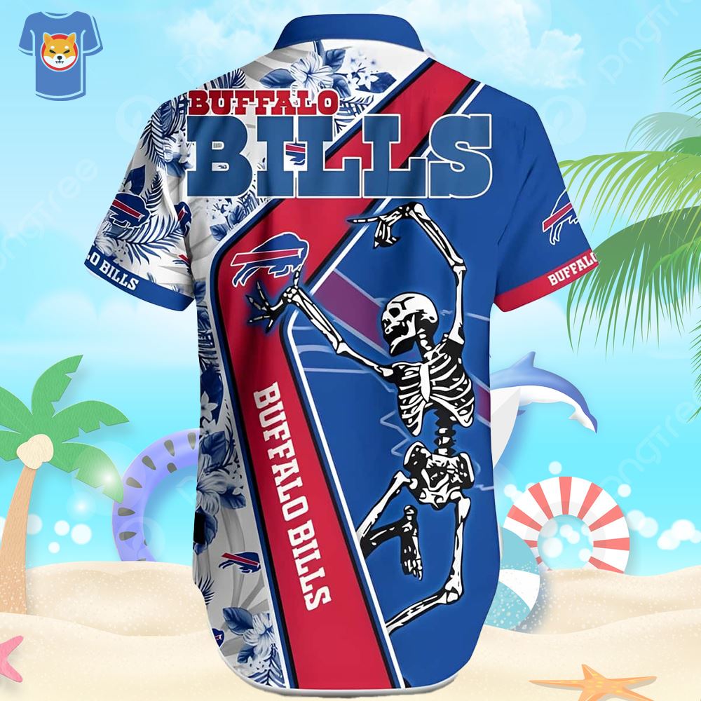 Buffalo Bills Hawaiian Shirt Skeleton The Champions Gift For Football Fans