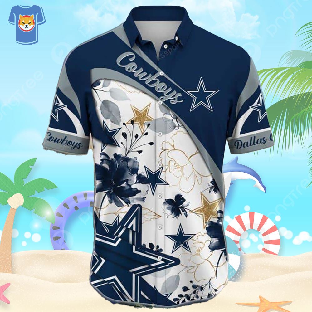 Dallas Cowboys Hawaiian Shirt Summer Tropical Pattern Gift For Sports  Enthusiast - Shibtee Clothing