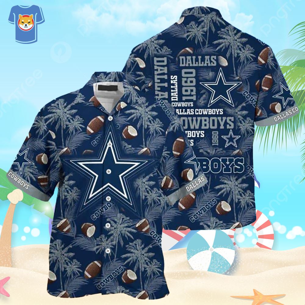 NFL Dallas Cowboys Hawaiian Shirt Vintage Gift For Beach Lovers