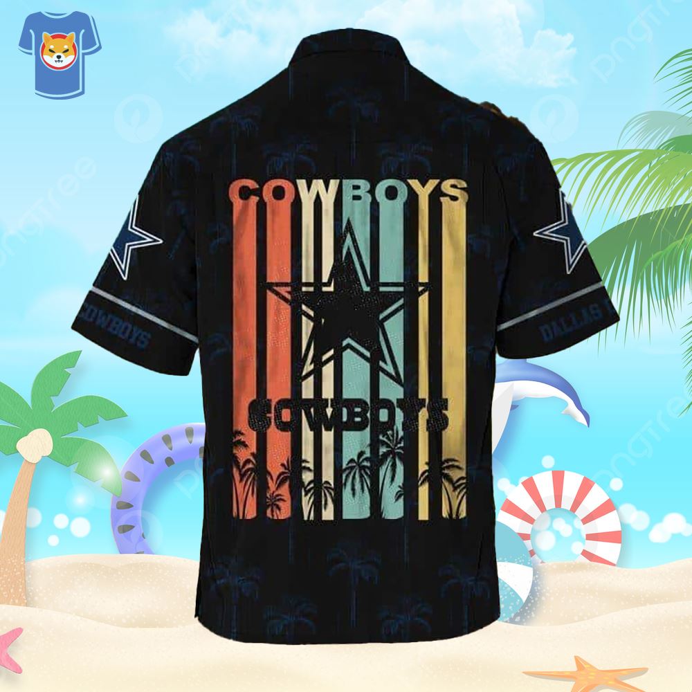 Dallas Cowboys Retro Hawaiian Shirt - T-shirts Low Price