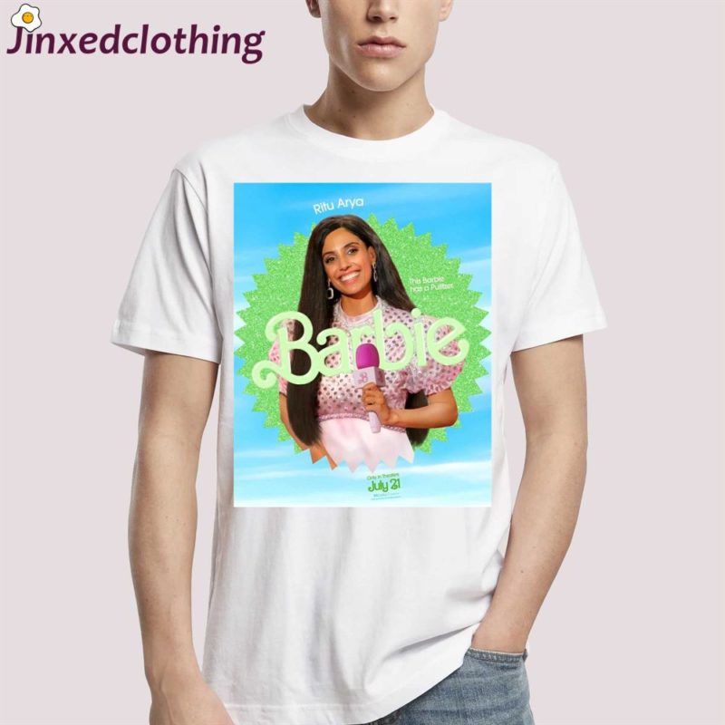 ritu arya barbie this barbie has a pulitzer only in theaters july 21 shirt 1 2