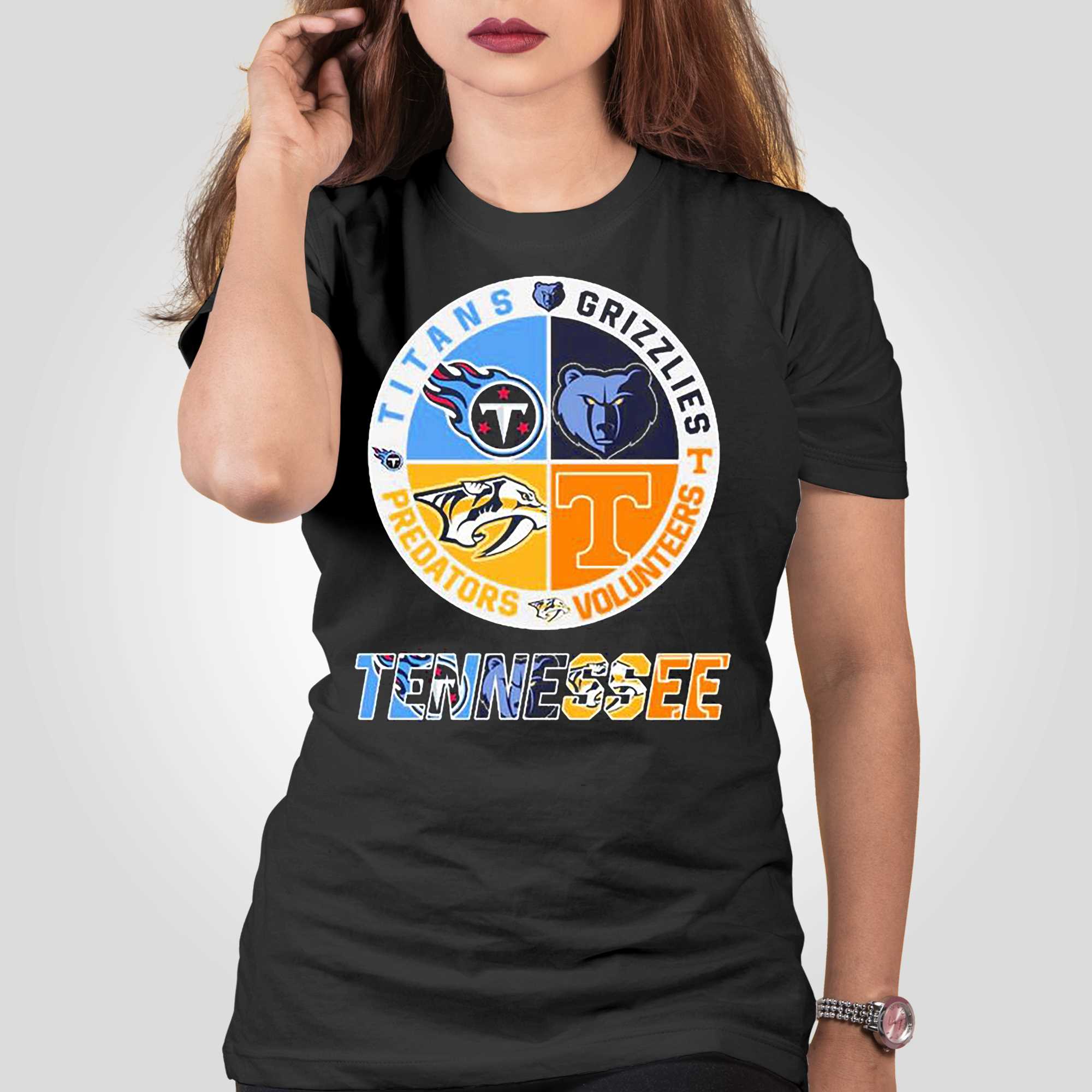 Tennessee Sports Teams Titans Grizzlies Volunteers And Predators T Shirt,  hoodie, sweater and long sleeve