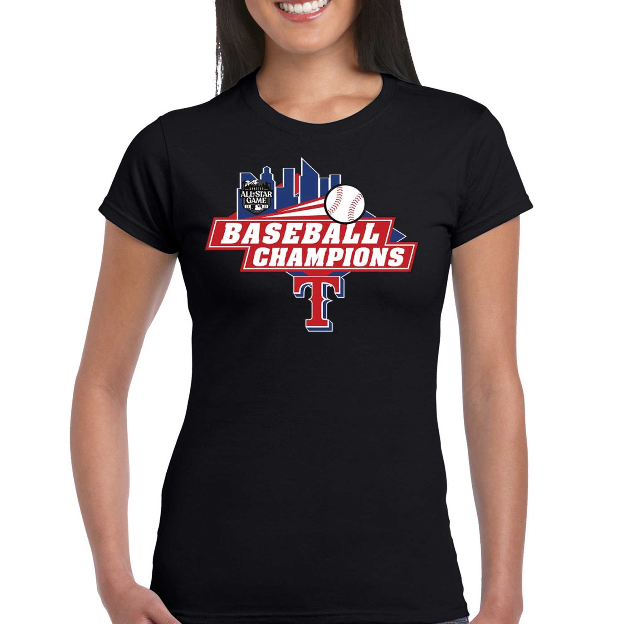 Texas Rangers Baseball Champions Seattle All Star Game 2023 Logo Shirt -  Shibtee Clothing