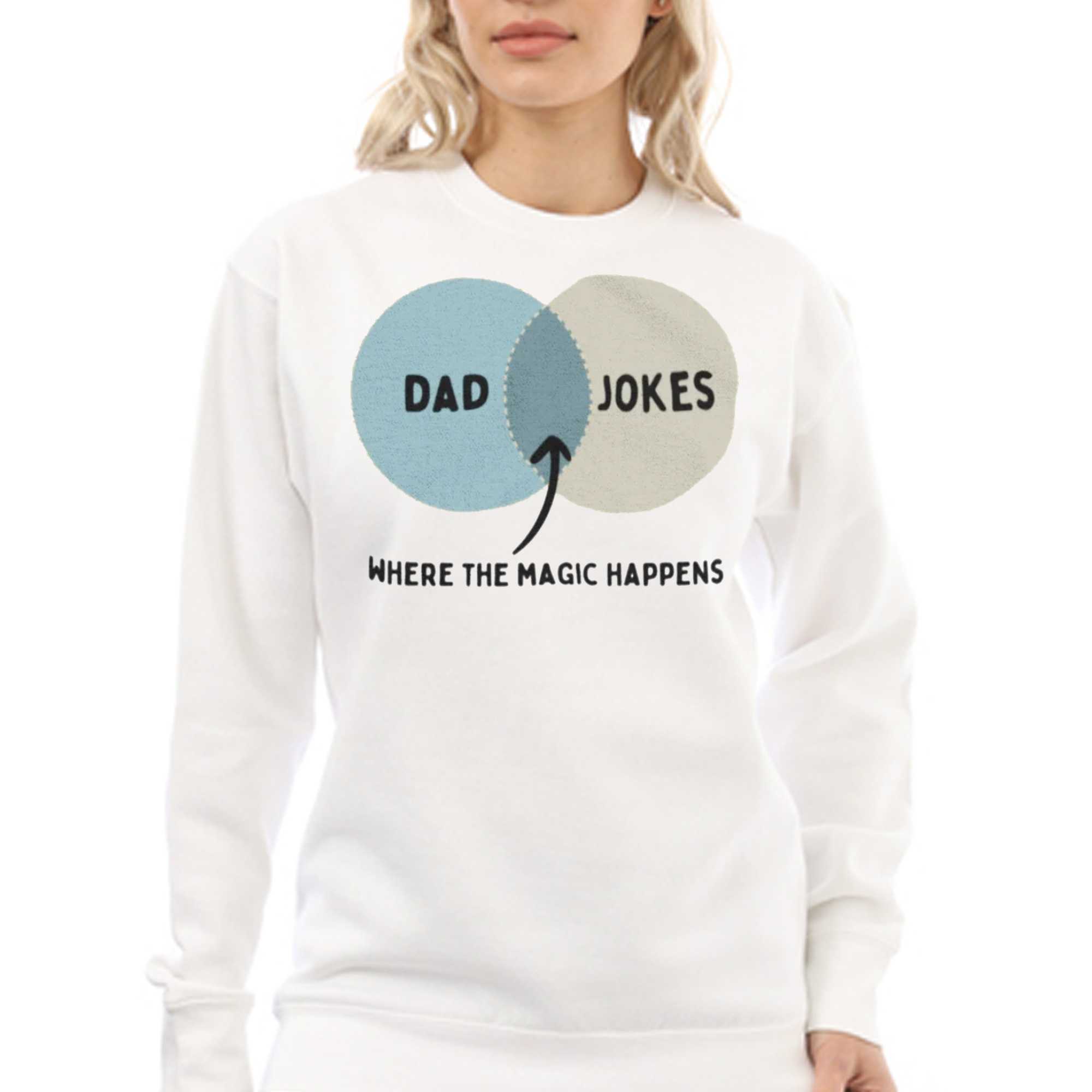 Venn Dadagram Dad Jokes Where The Magic Happens T-shirt - Shibtee