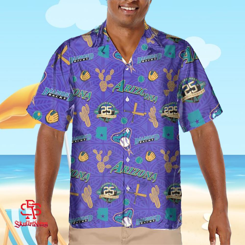 Arizona Diamondbacks 25th Anniversary Hawaiian Shirt - Shibtee Clothing