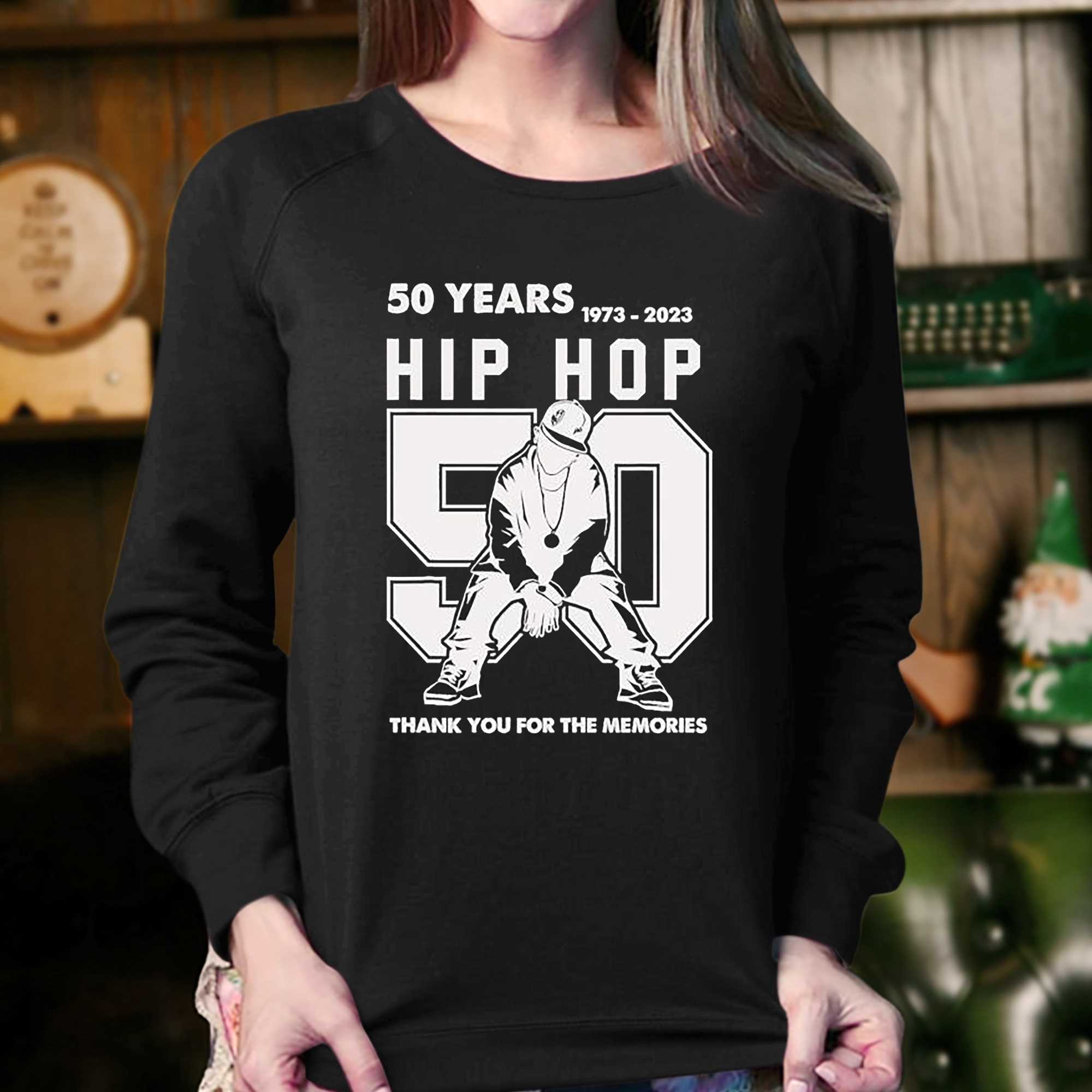 50 Years Of Hip Hop 1973-2023 50th Thank You For Memories Hip Hop T- shirt - Shibtee Clothing