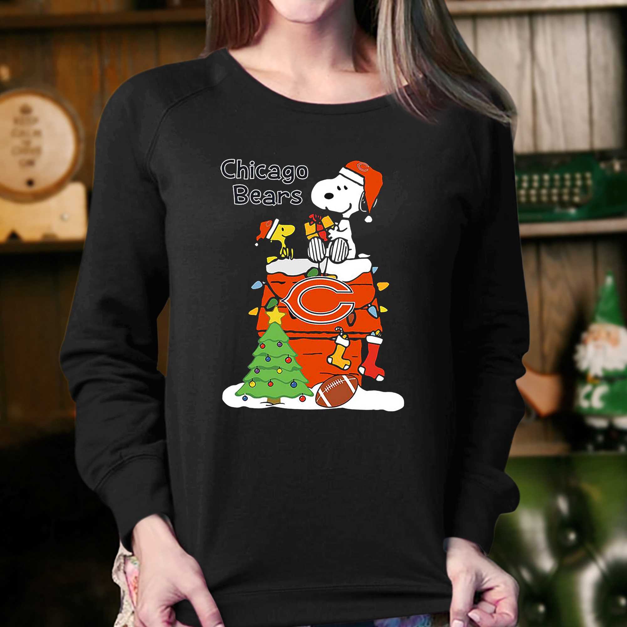 Christmas Snoopy Chicago Bears Shirt - Shibtee Clothing