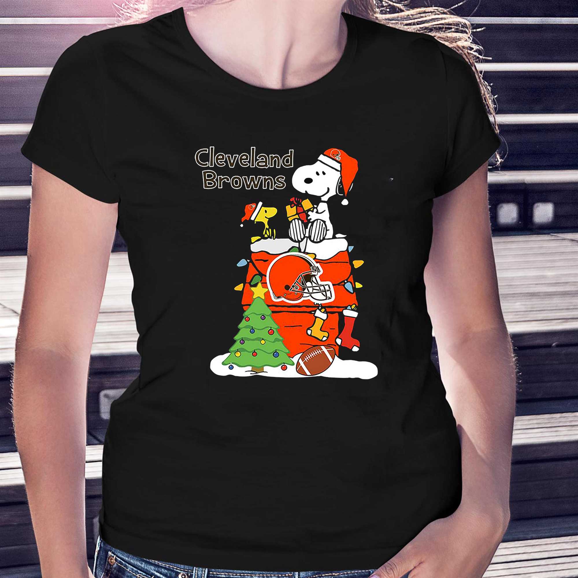 Christmas Snoopy Cleveland Browns Shirt - Shibtee Clothing