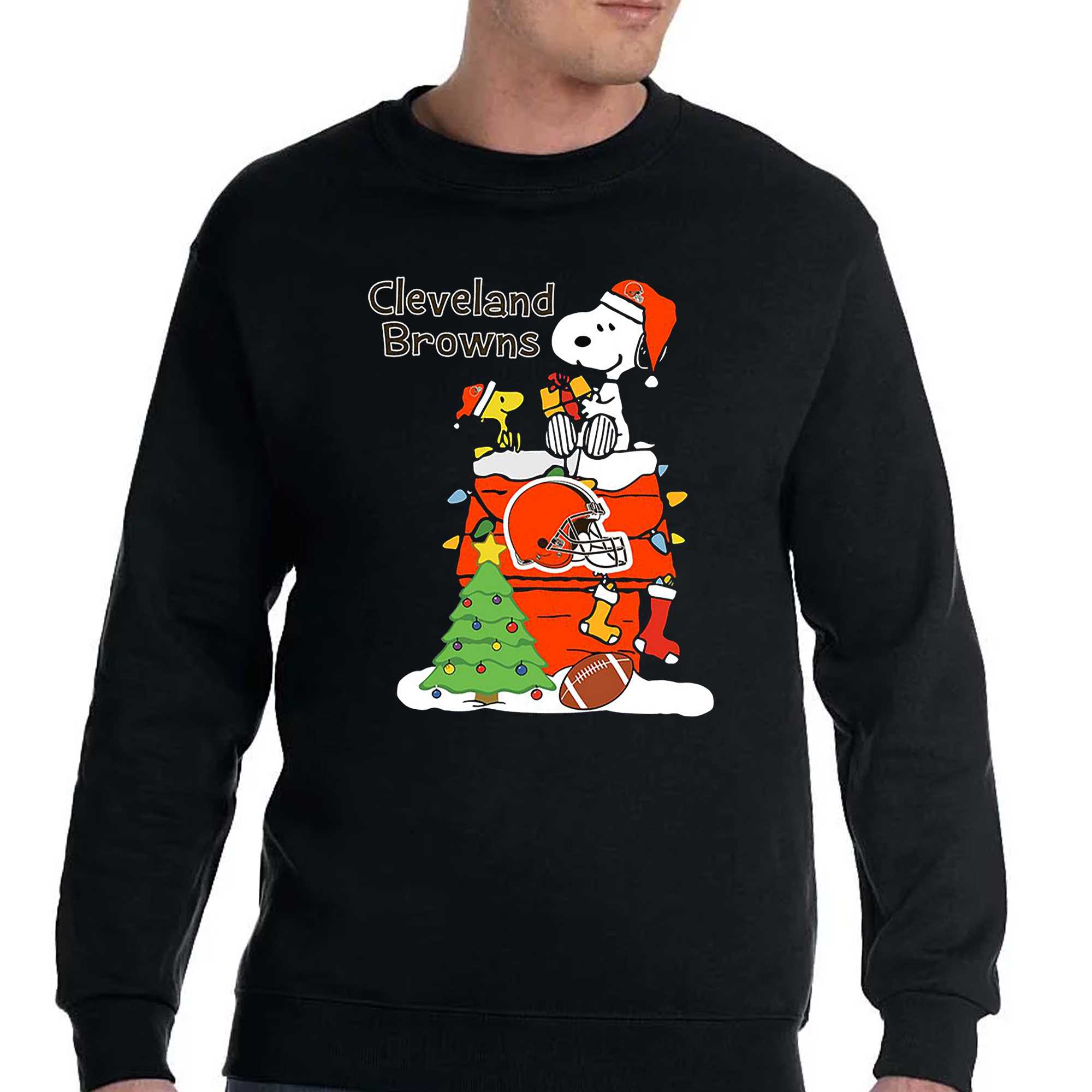 Cleveland Browns Christmas Snoopy and Woodstock 2023 T-shirt