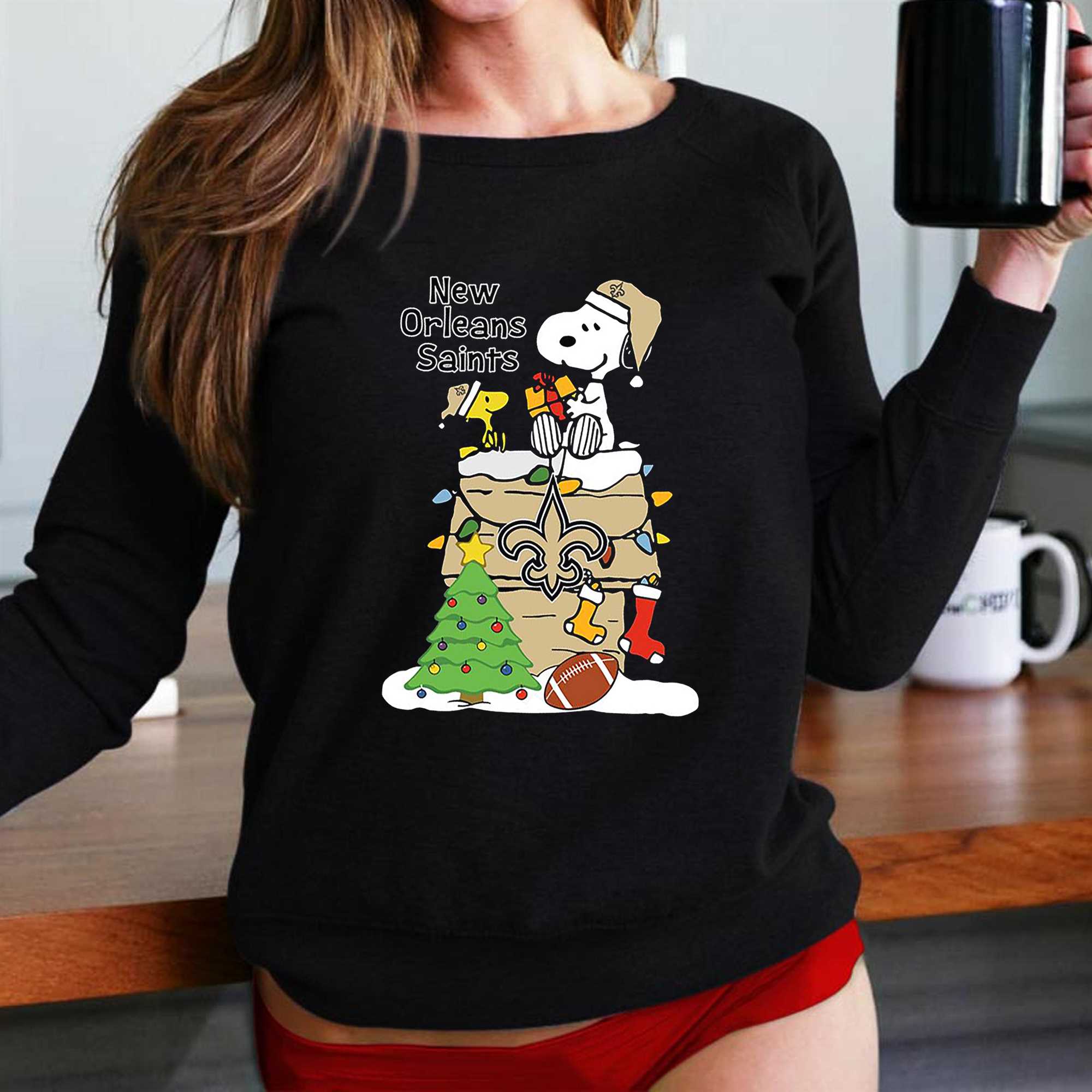 Christmas Snoopy New Orleans Saints Shirt, hoodie, sweater and long sleeve