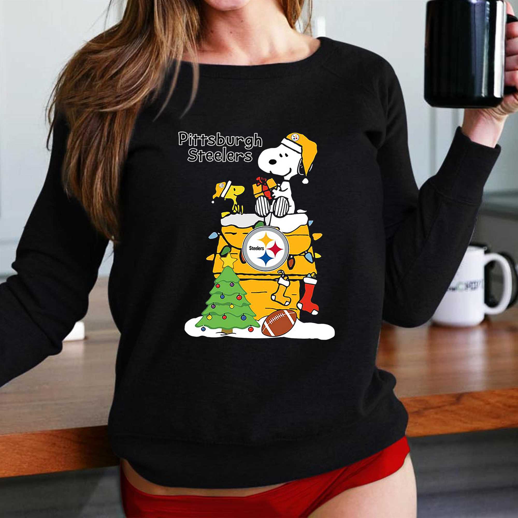 Christmas Snoopy Pittsburgh Steelers Shirt - Shibtee Clothing