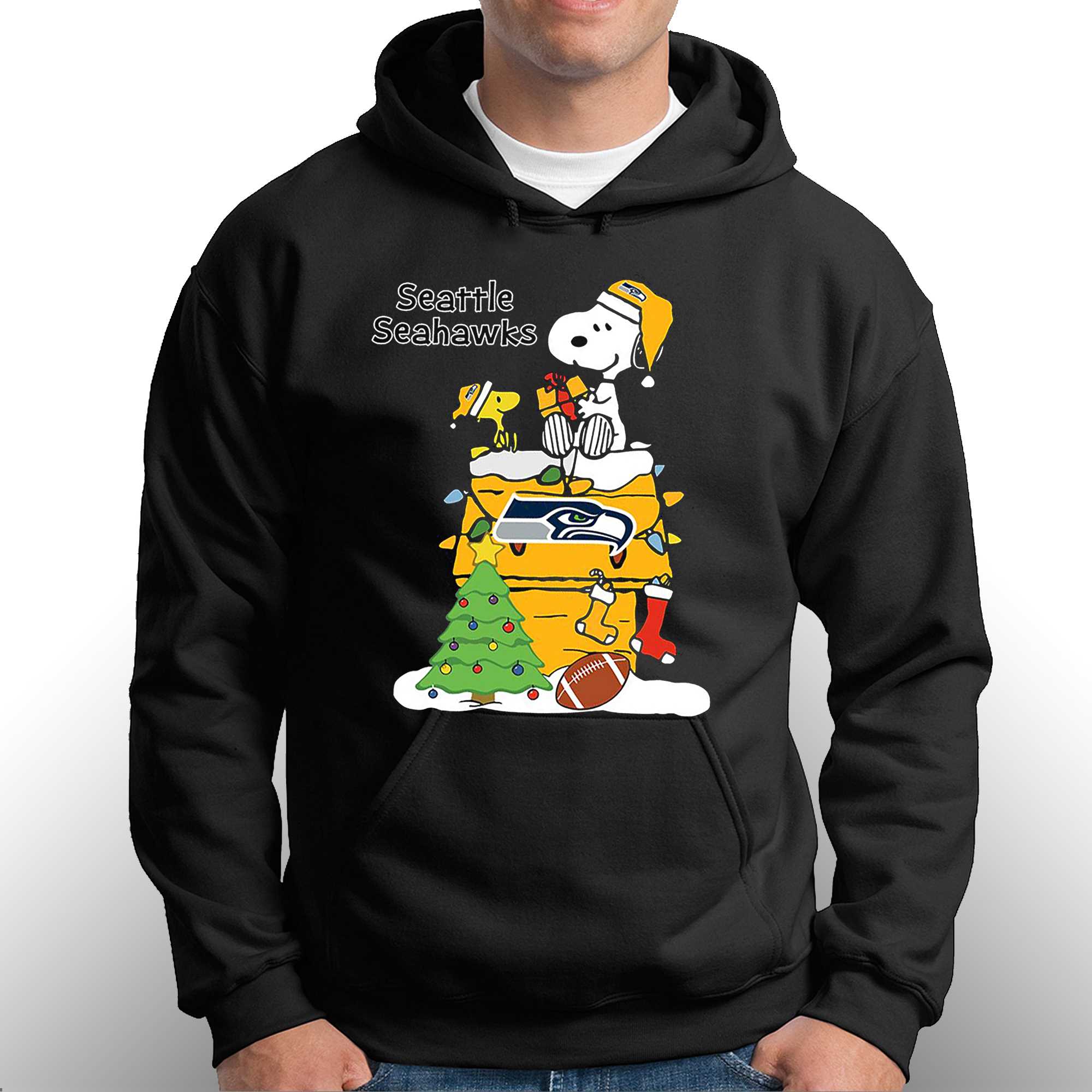 Christmas Snoopy Seattle Seahawks Shirt - Shibtee Clothing