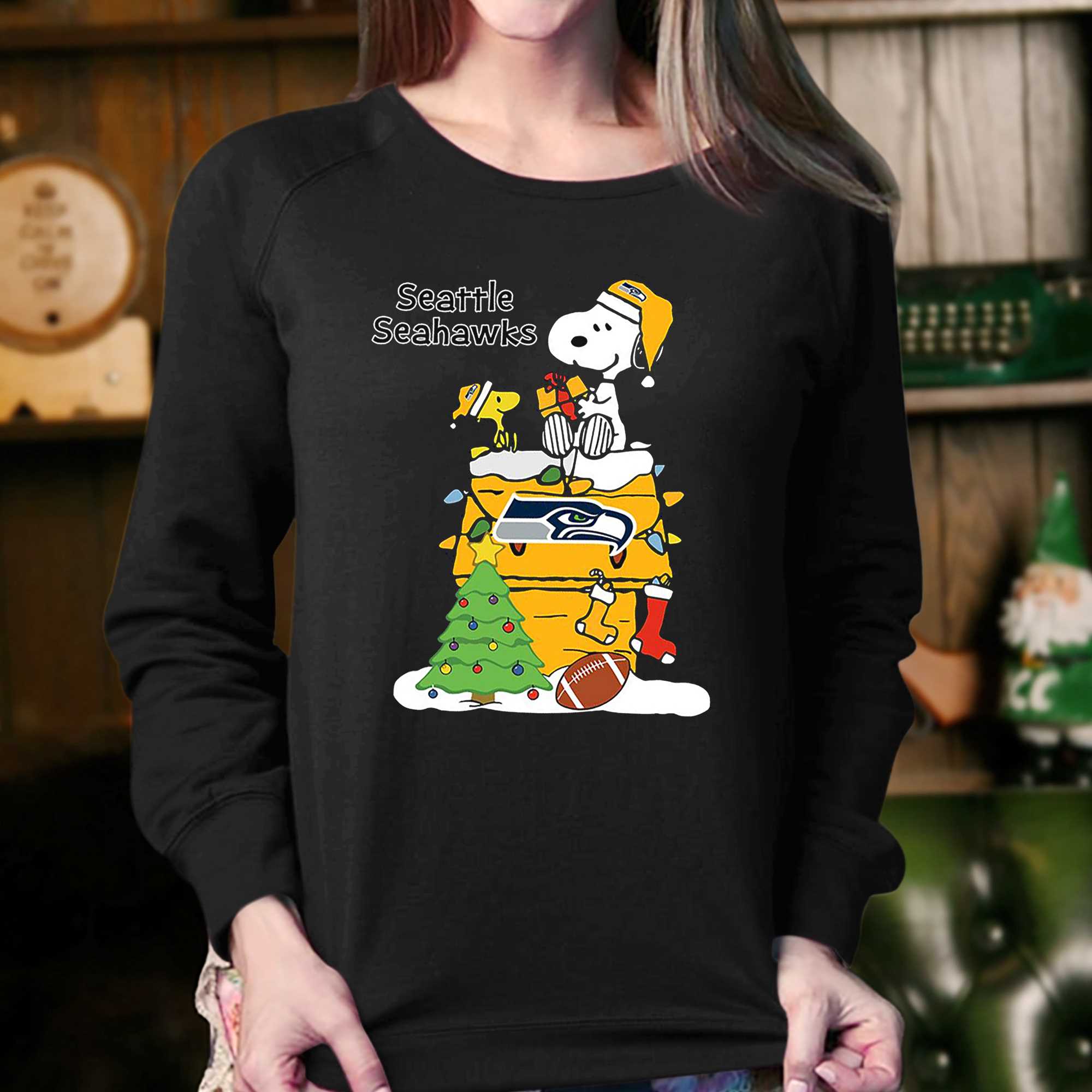 Christmas Snoopy Seattle Seahawks Shirt