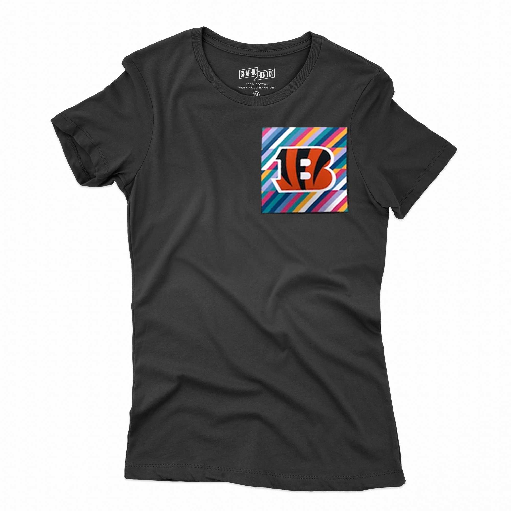 Women's Nike Black Cincinnati Bengals Multicolor Crucial Catch T-Shirt