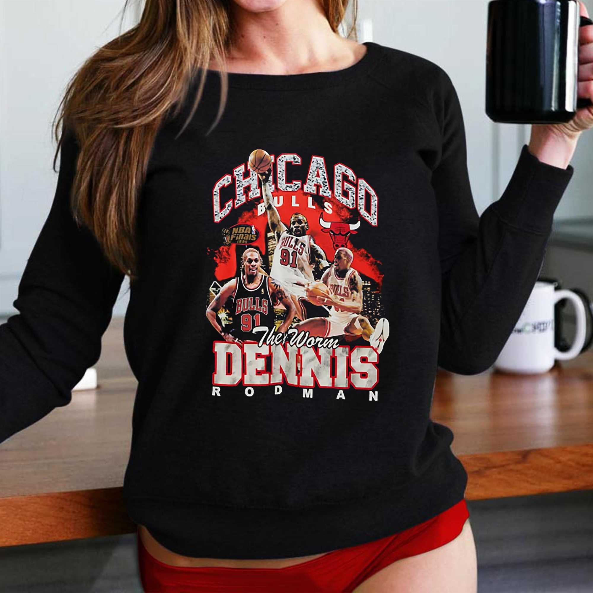 The Worm Dennis Rodman Chicago Bulls Shirt - High-Quality Printed