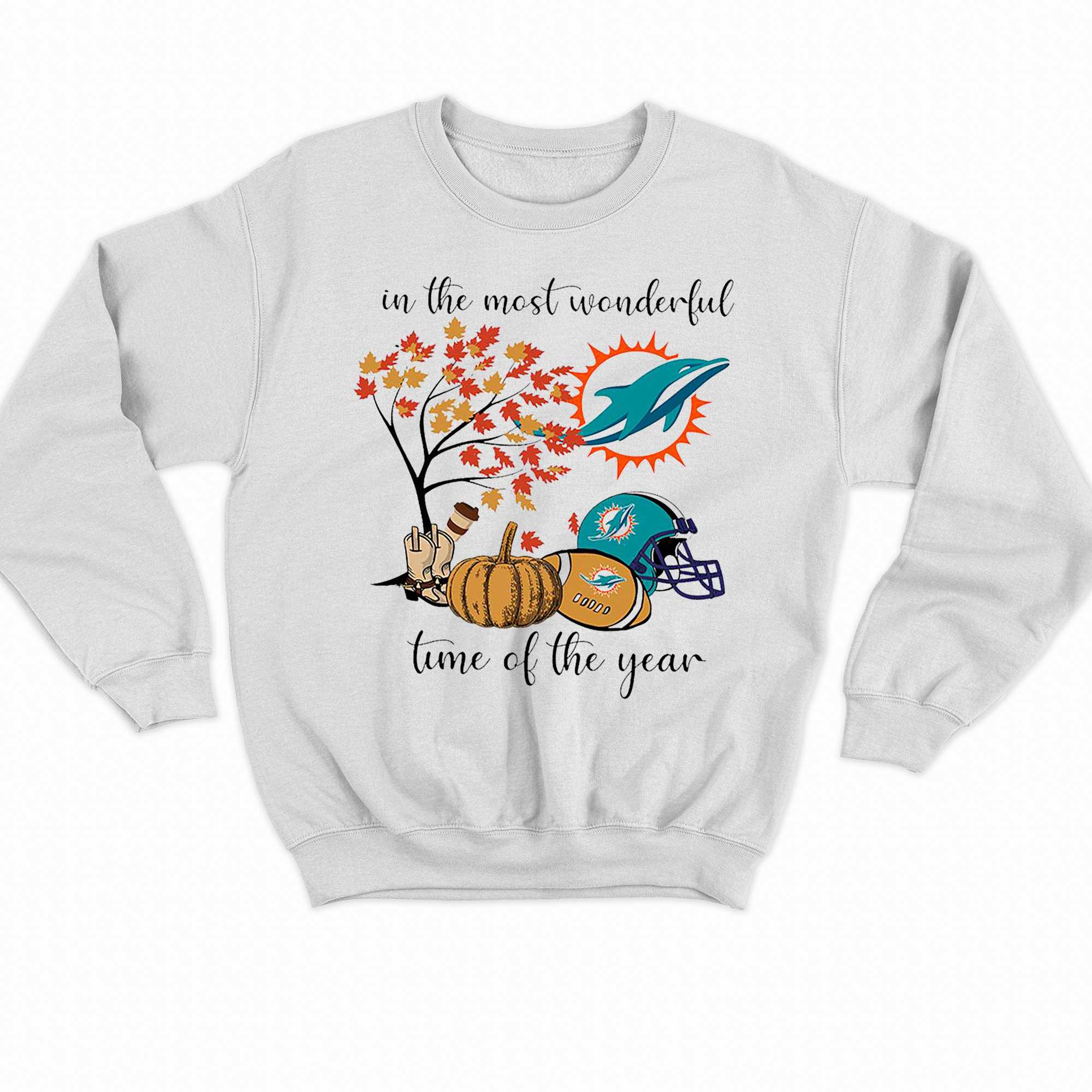 Miami Dolphins Cute Shirt, Trending Unisex Hoodie Crewneck