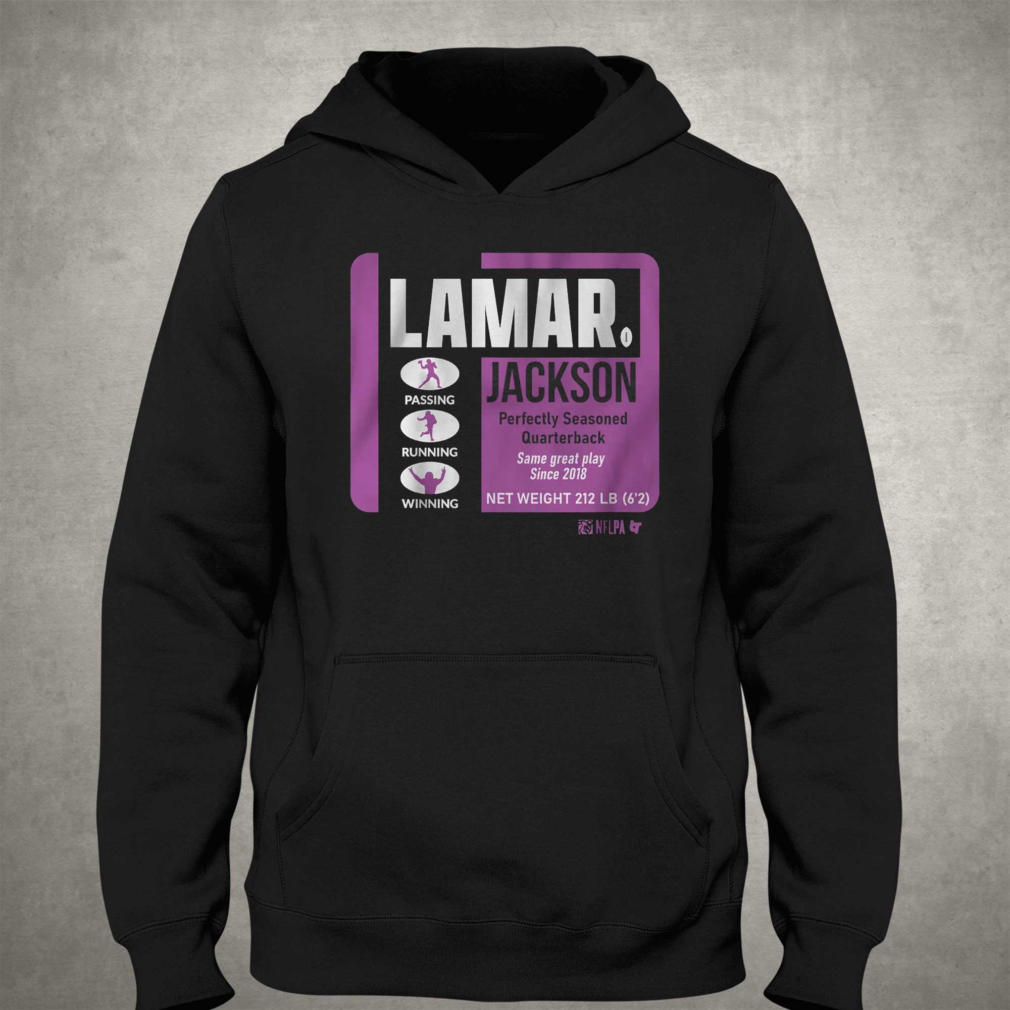 Official lamar Jackson Perfectly Seasoned Shirt, hoodie, sweater