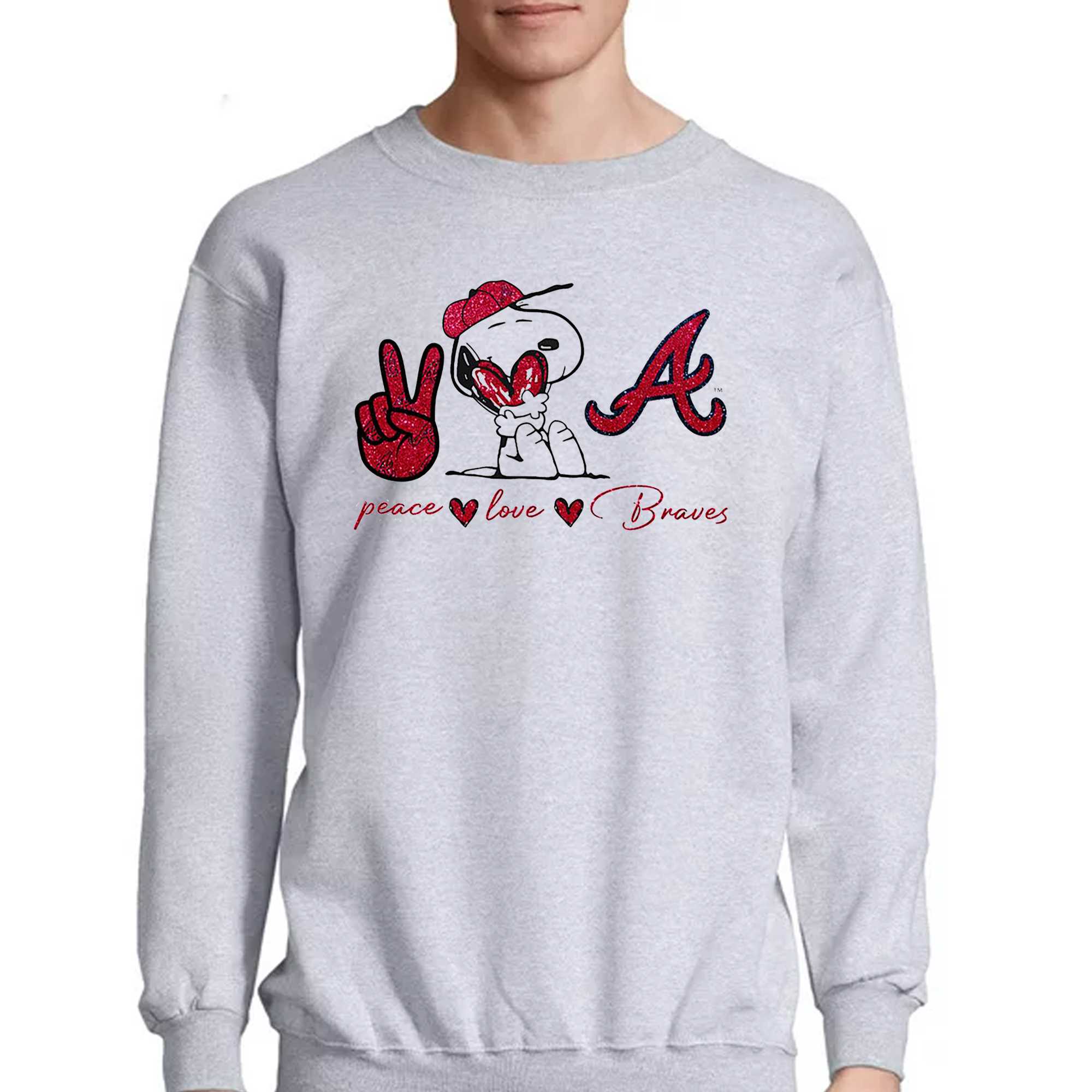 Peace love Atlanta Braves shirt, hoodie, sweater and v-neck t-shirt