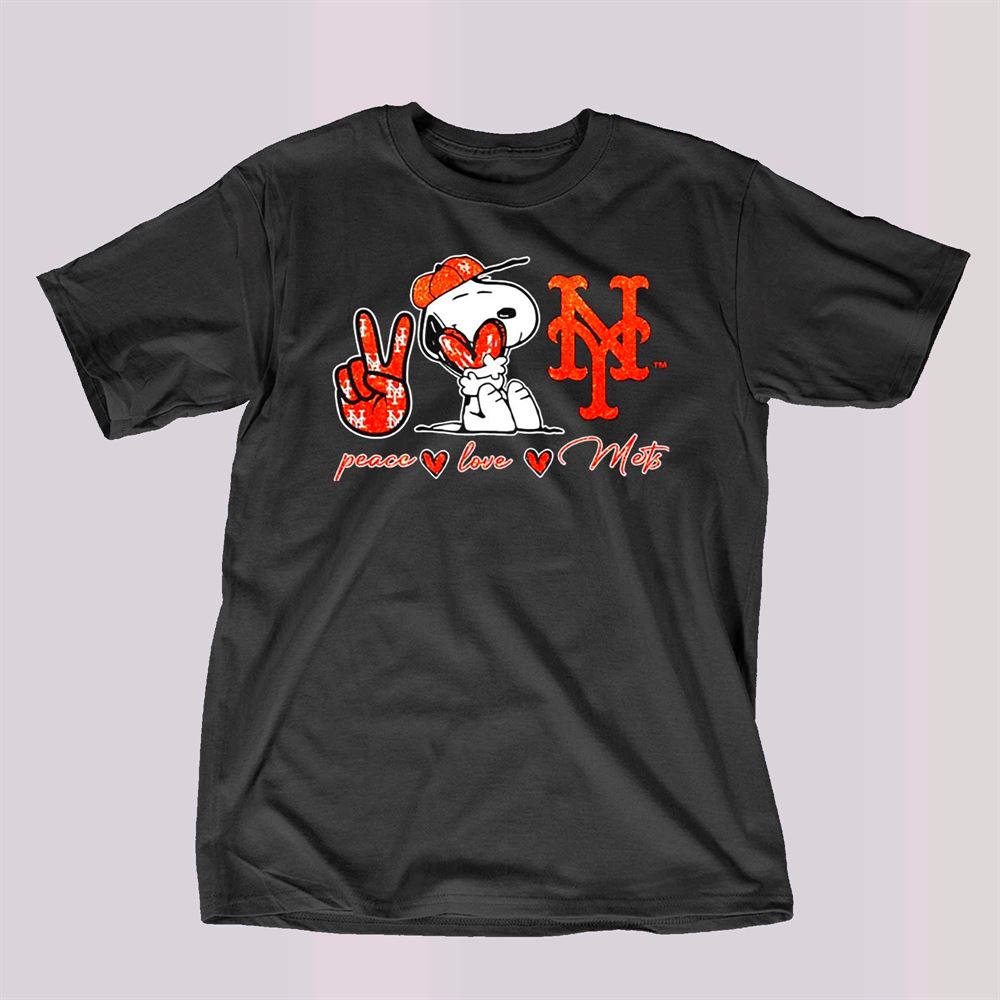 Snoopy Peace Love New York Yankees Shirt - Shibtee Clothing