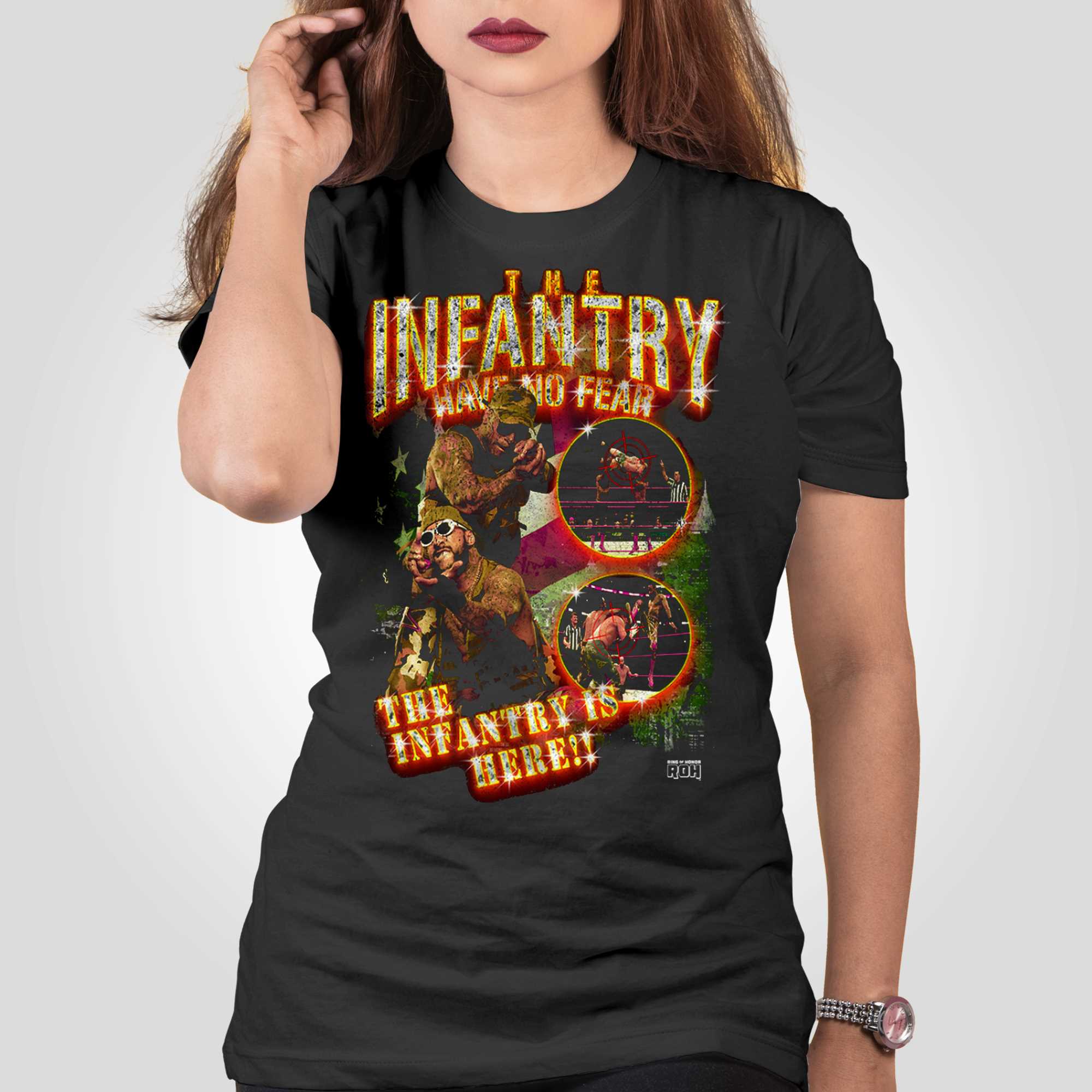 Psykiatri Pædagogik insulator The Infantry Have No Fear T-shirt - Shibtee Clothing