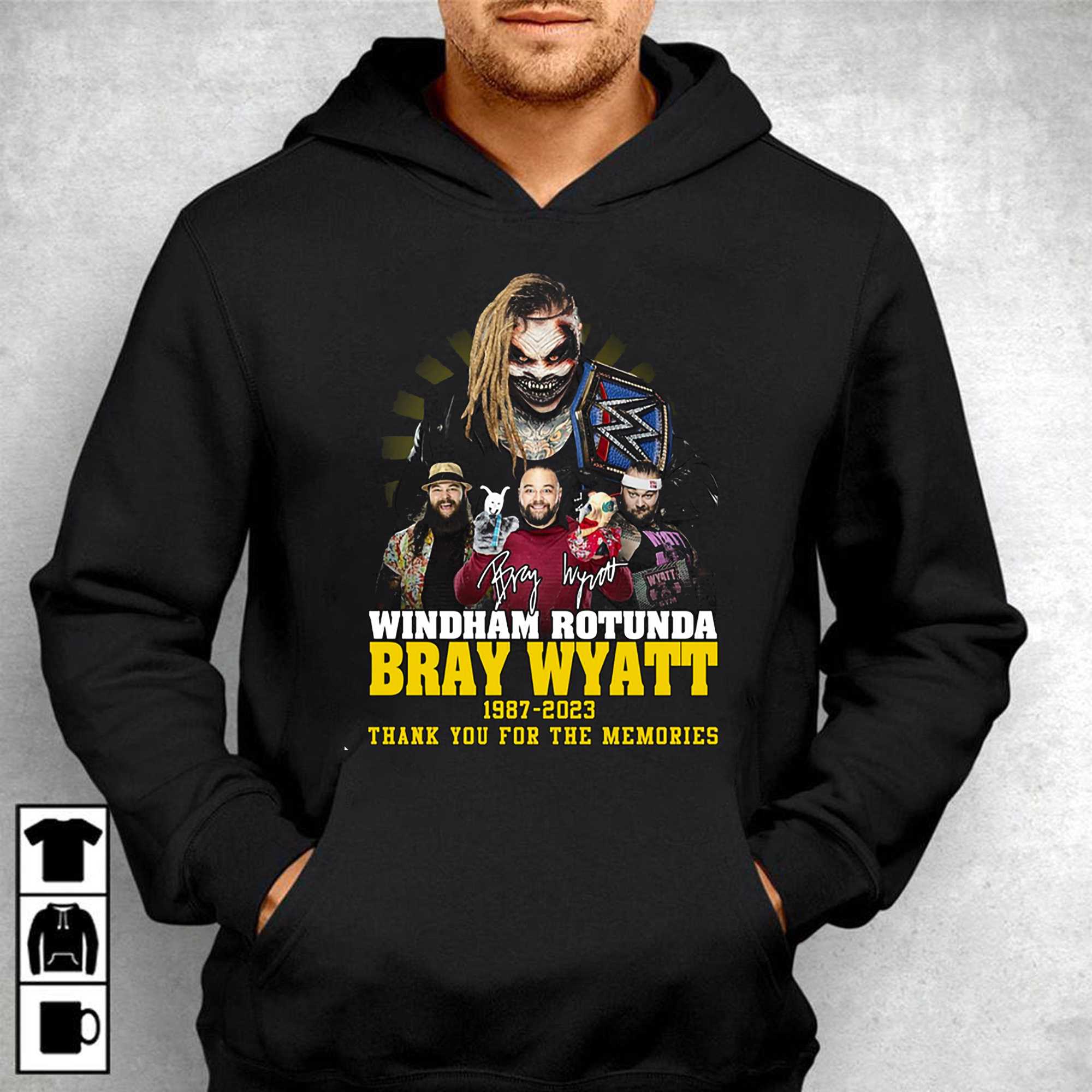 Windham Rotunda Bray Wyatt 1987 – 2023 Thank You For The Memories Unisex T- shirt - Shibtee Clothing