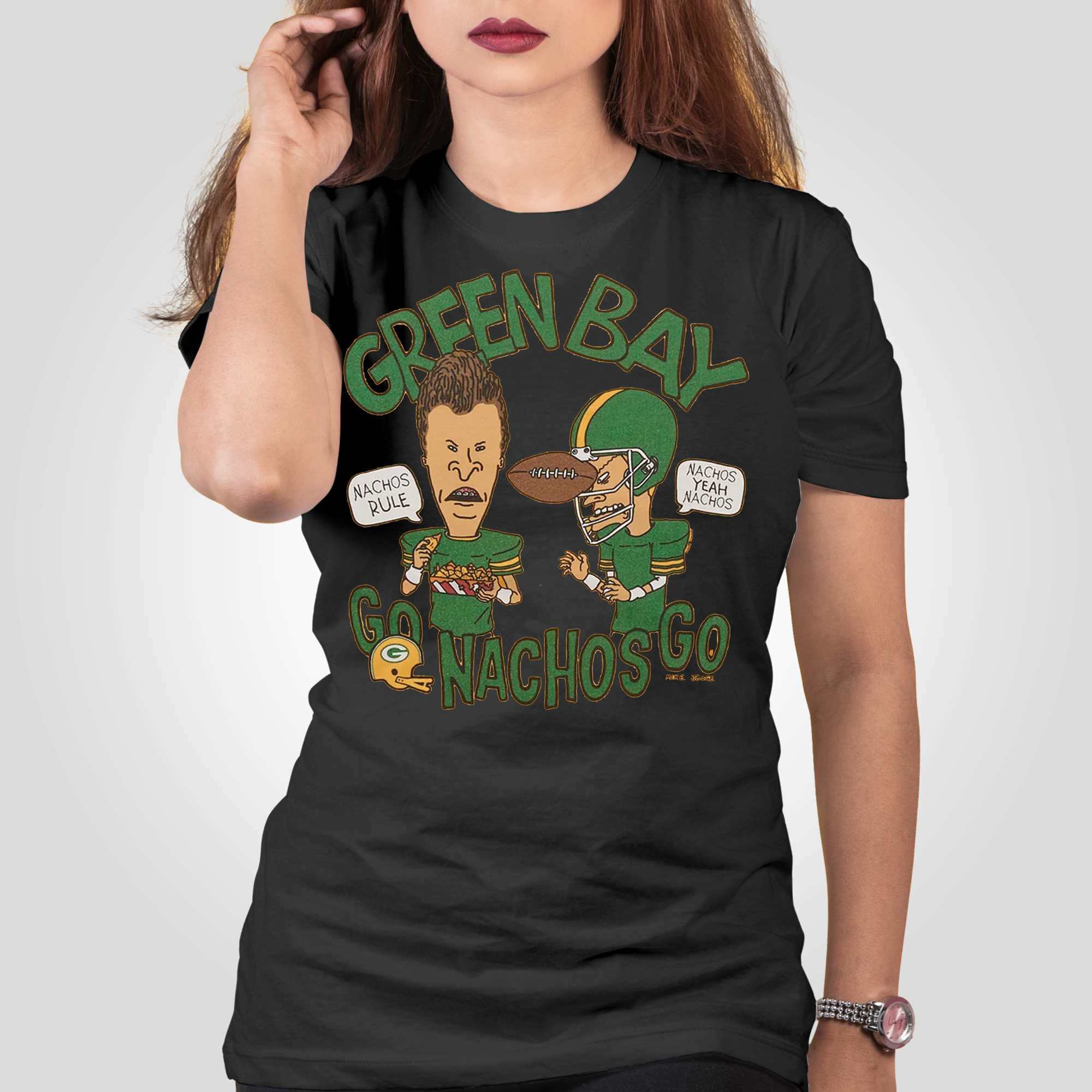 Beavis And Butthead X Green Bay Packers Nachos Shirt - Shibtee Clothing