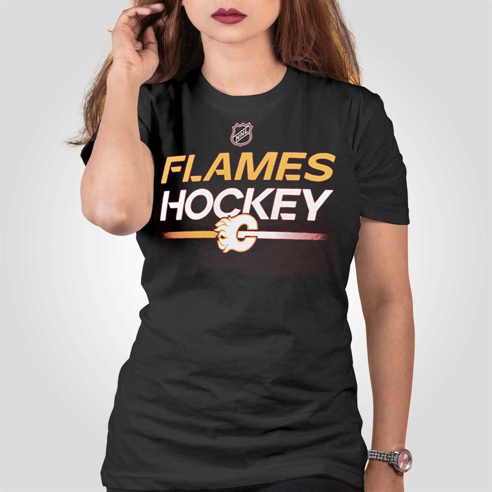 Calgary Flames Fanatics Women's Primary Logo T Shirt