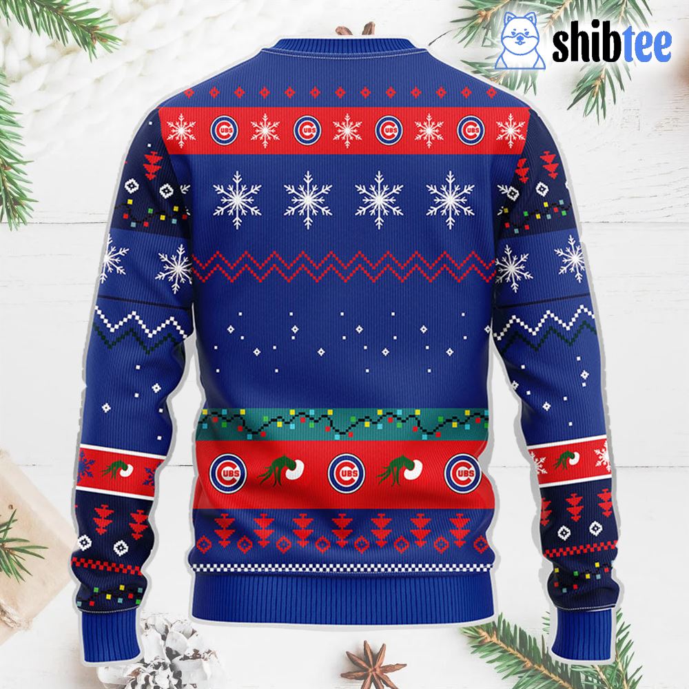 Chicago Cubs Grinch Christmas Ugly Sweater - Shibtee Clothing