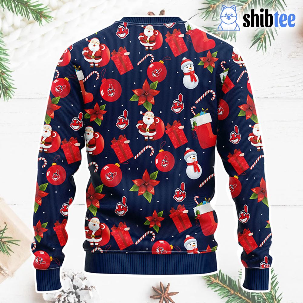 Cleveland Indians Pub Dog Christmas Ugly Sweater - Shibtee Clothing