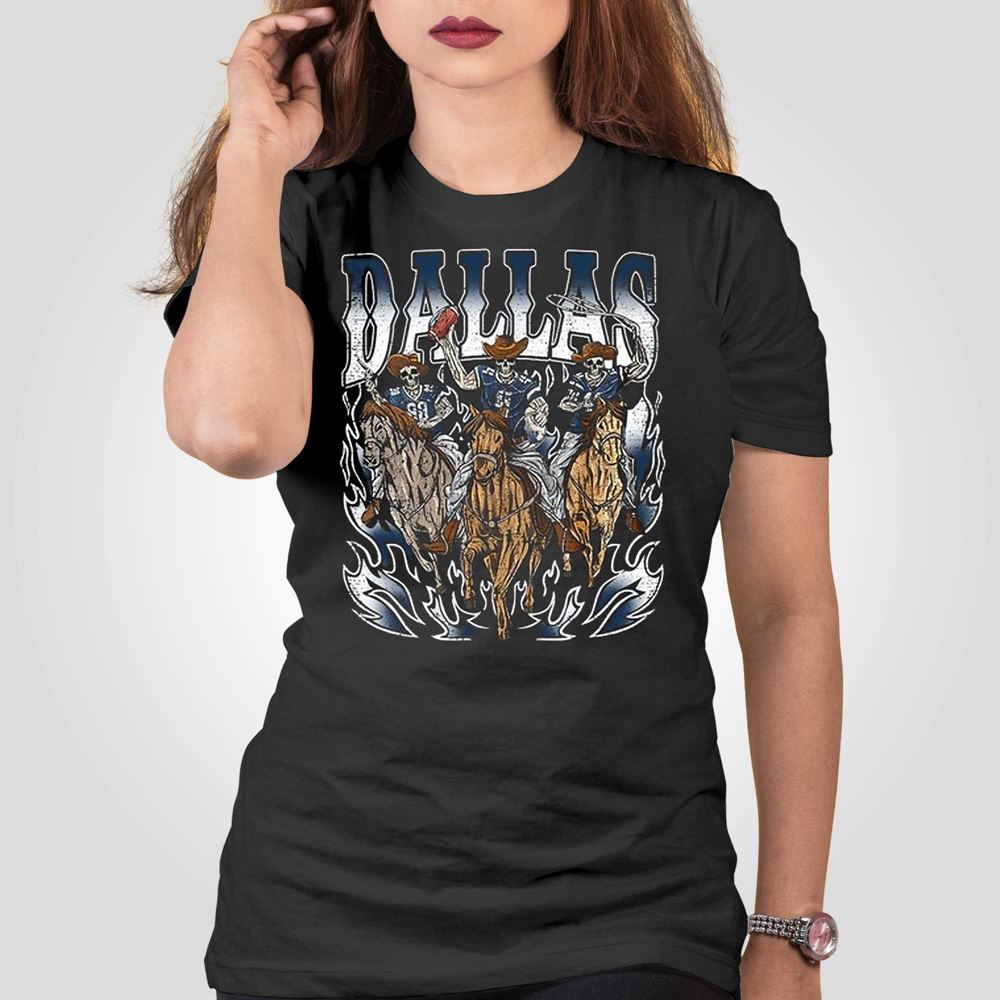 Dallas Cowboys Skeleton Halloween T-shirt - Shibtee Clothing