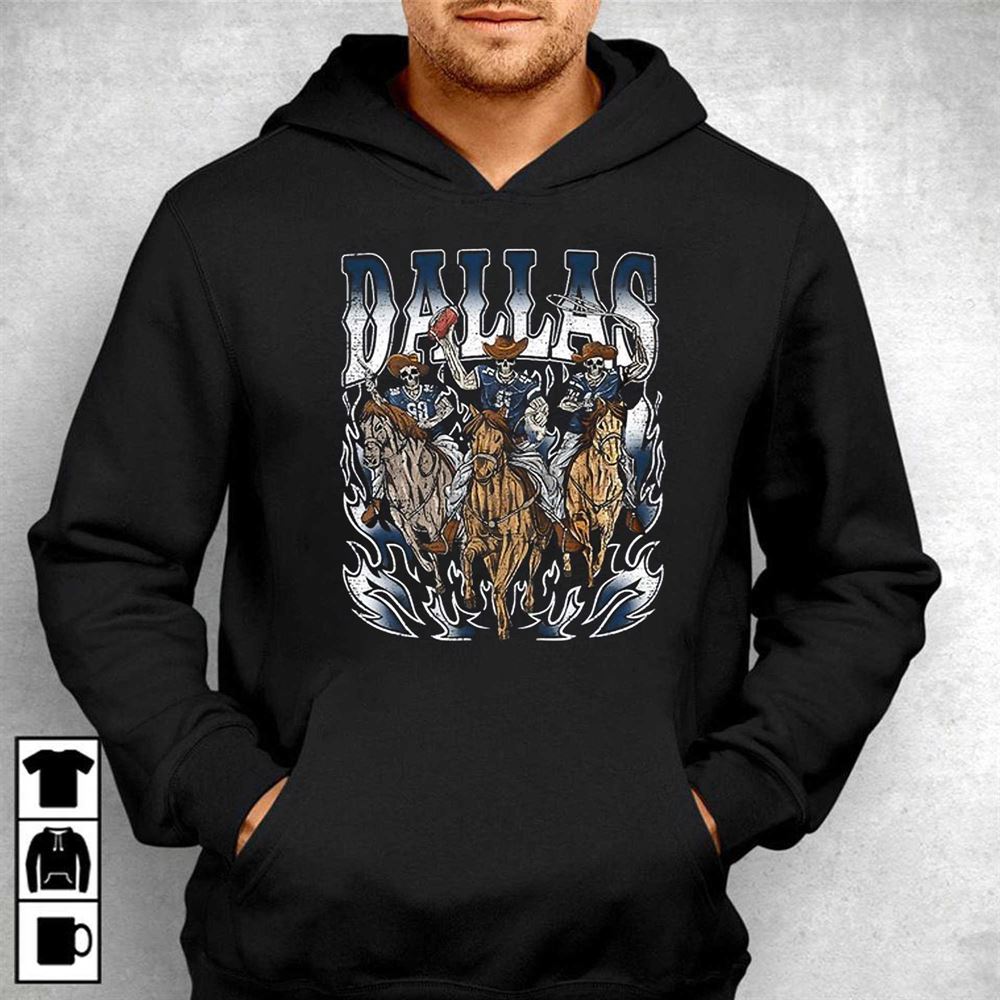 Dallas Cowboys Skeleton Halloween T-shirt - Shibtee Clothing