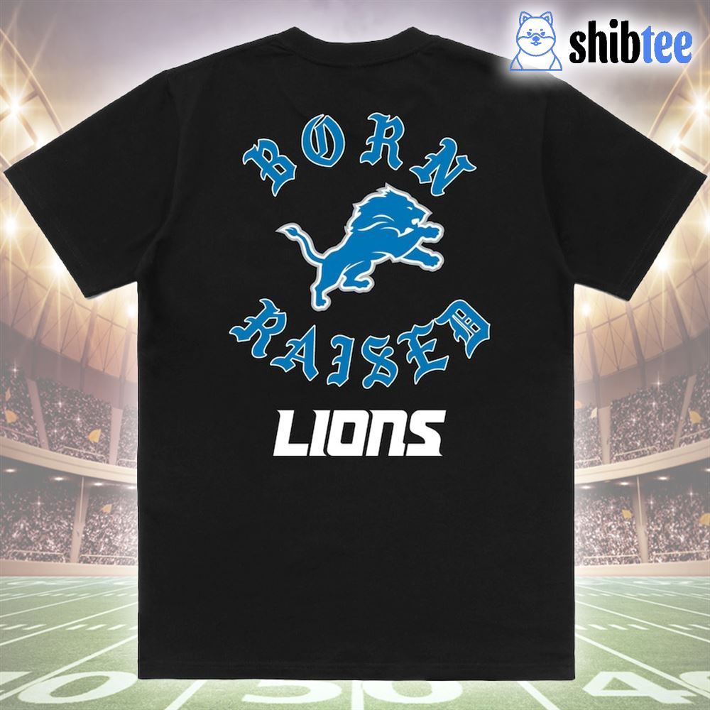 Detroit Lions Born X Raised Unisex T-shirt - Shibtee Clothing