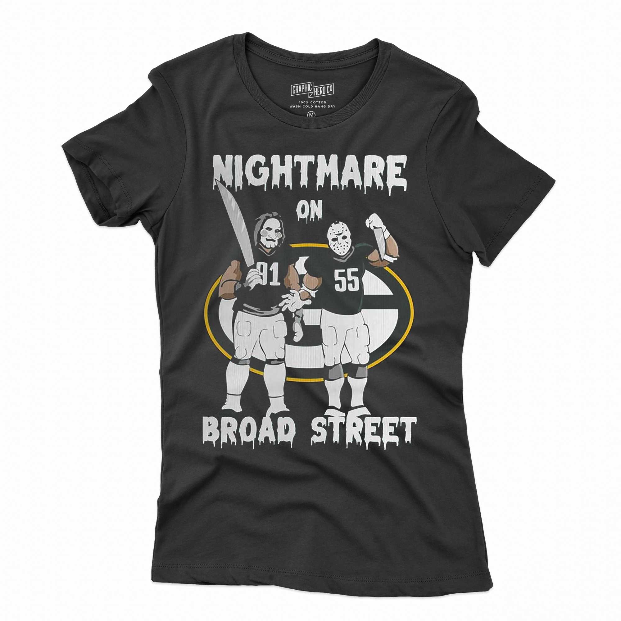 Green Bay Packers Nightmare On Broad Street T-Shirt