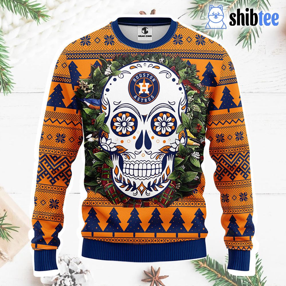 Houston Astros Tree Christmas Fleece Sweater - Shibtee Clothing