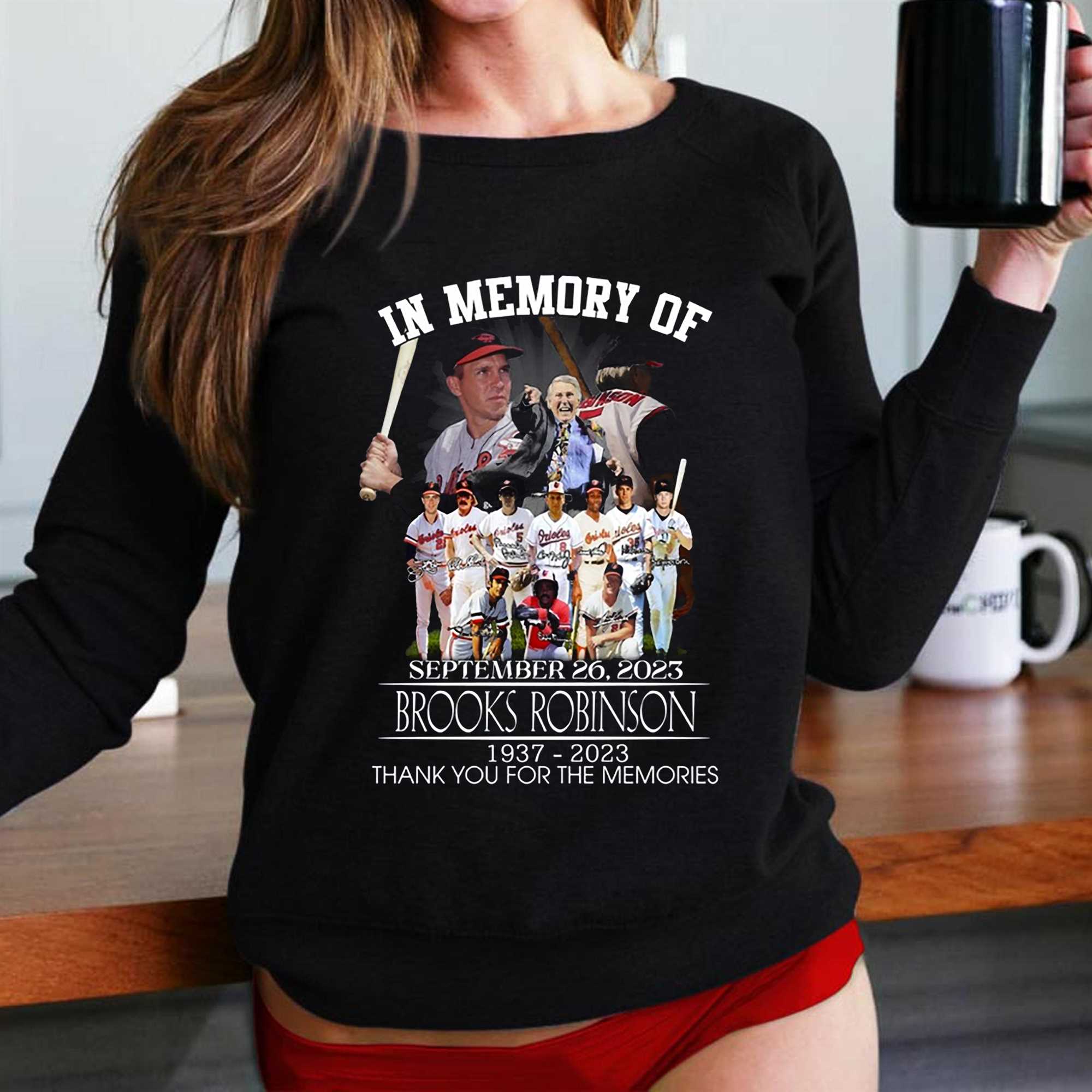 In Memory Of September 26 2023 Brooks Robinson 1937-2023 Thank You For The  Memories T-shirt